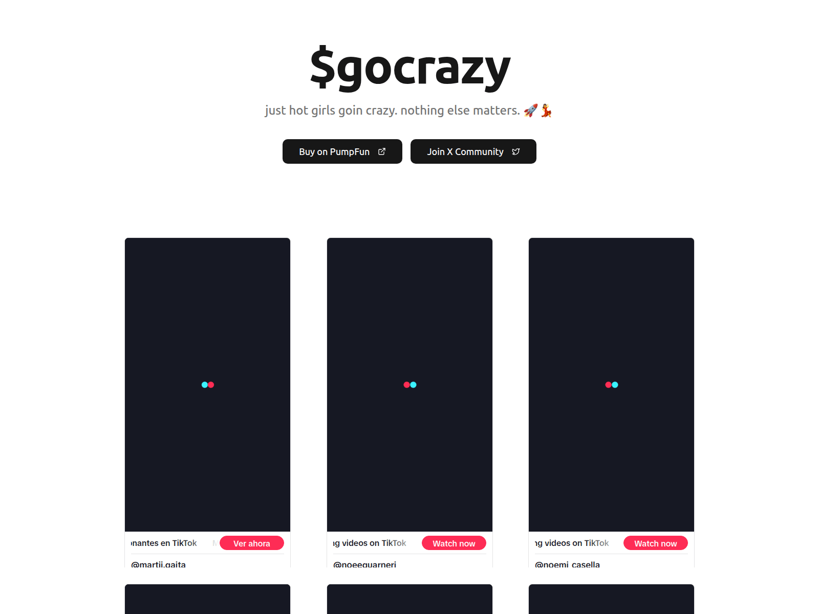Screenshot of gocrazycoin.com