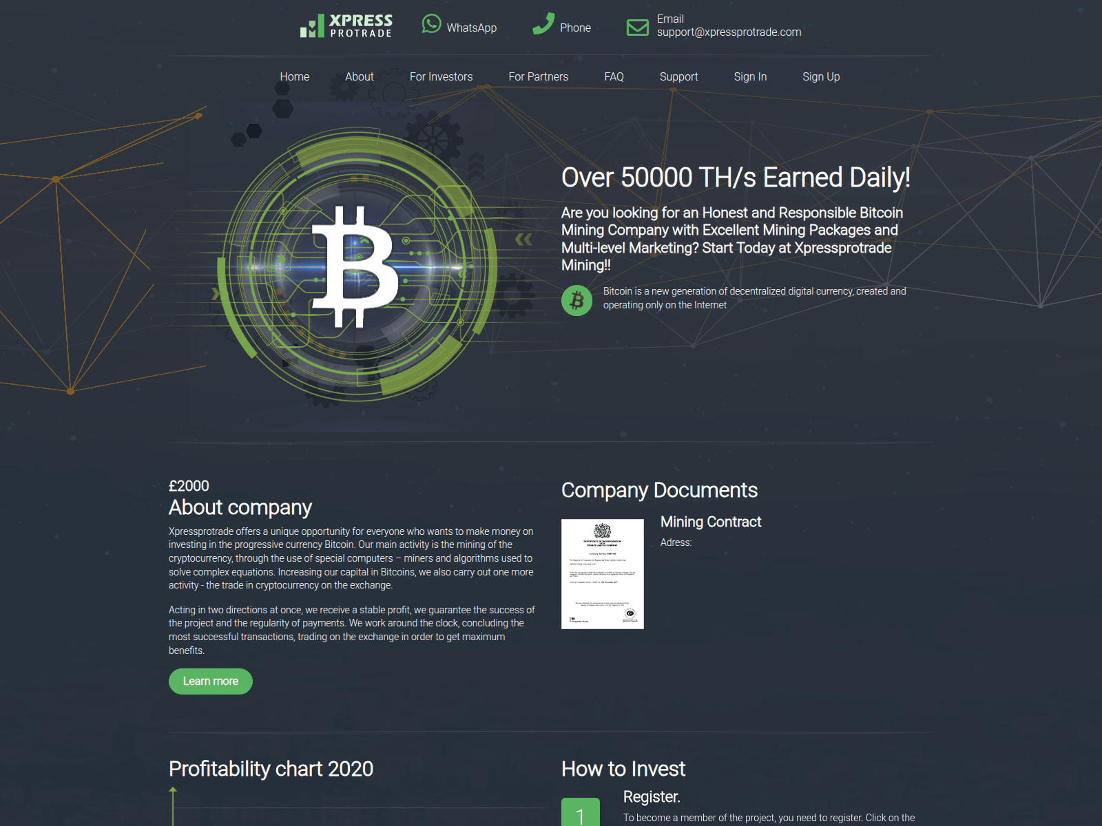 Forensic screenshot of xpressprotrade.com