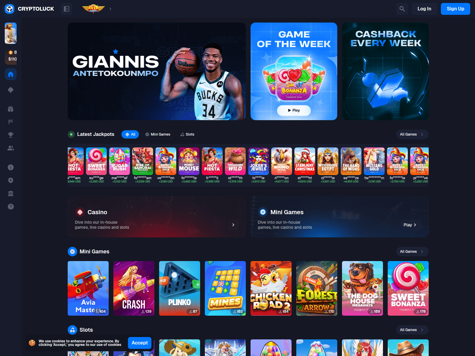 Screenshot of cryptoluck.top