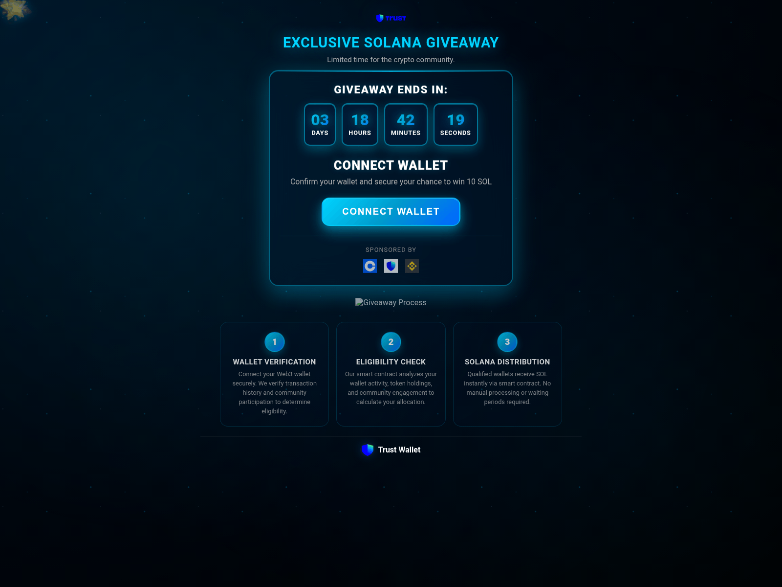 Screenshot of trustwallet.report