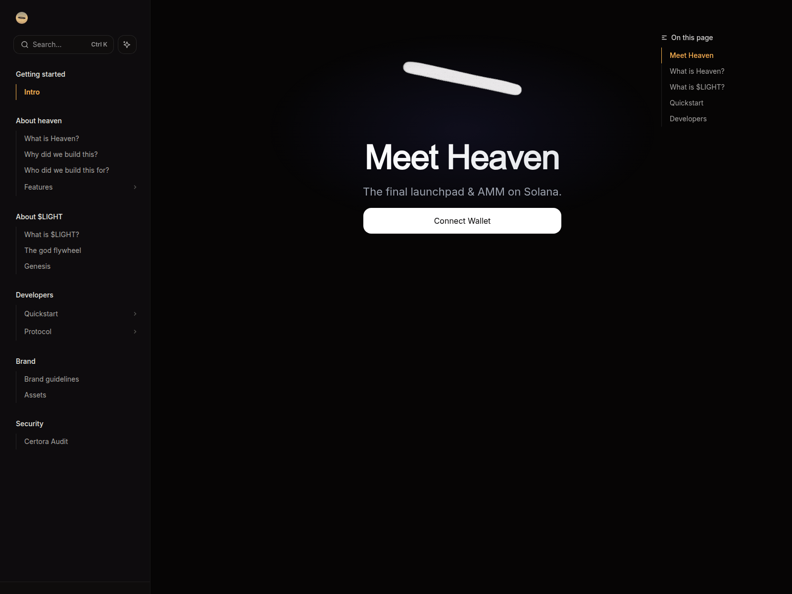 Screenshot of heavens.today