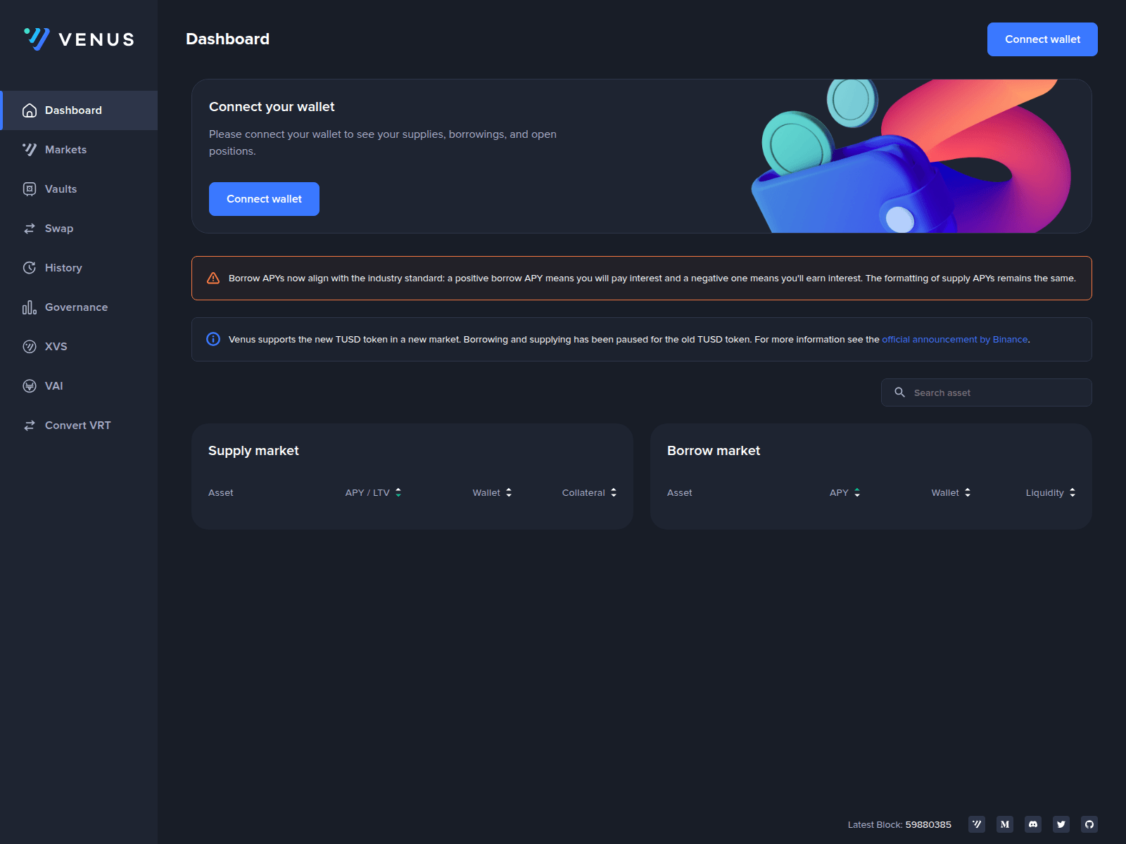 Screenshot of venus-protocol-ipfs.4everland.app
