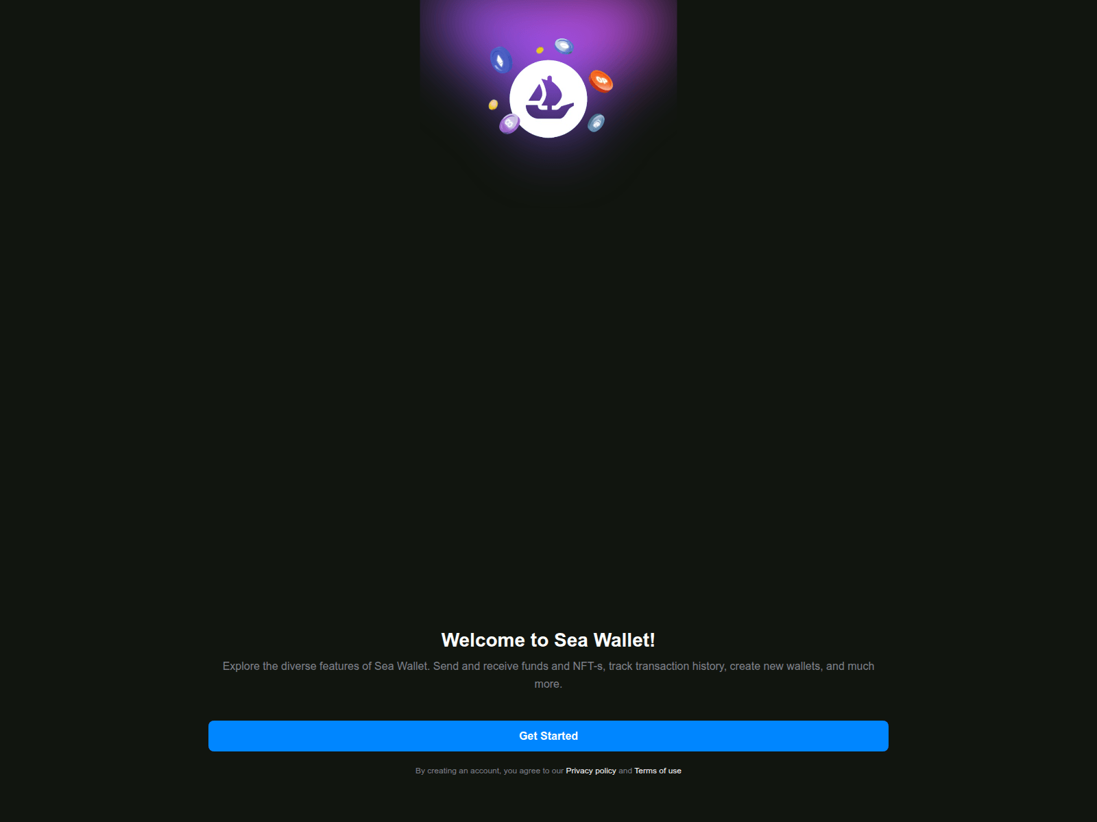 Screenshot of seawallet.app