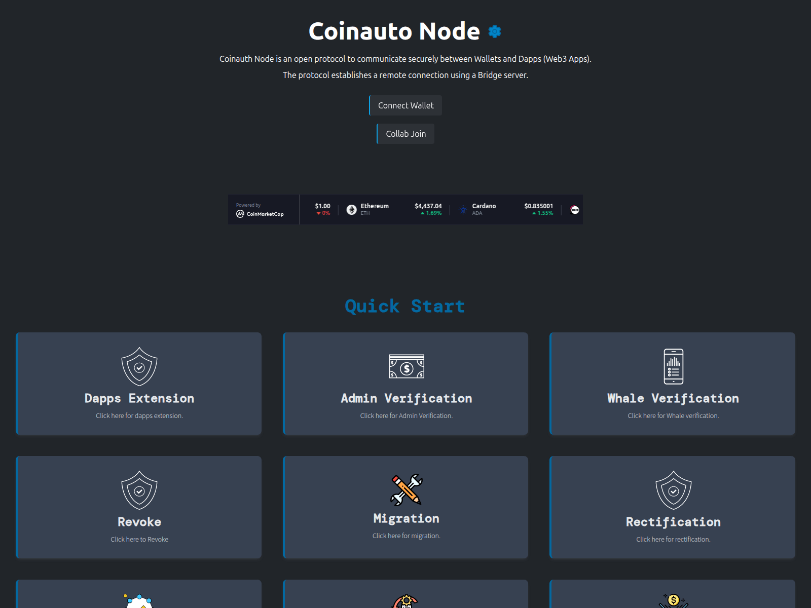 Screenshot of coinauthnode.web.app