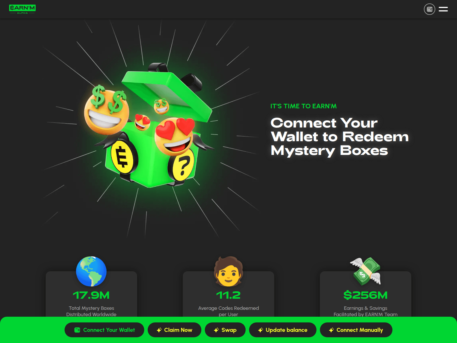 Screenshot of earnm-io.web.app