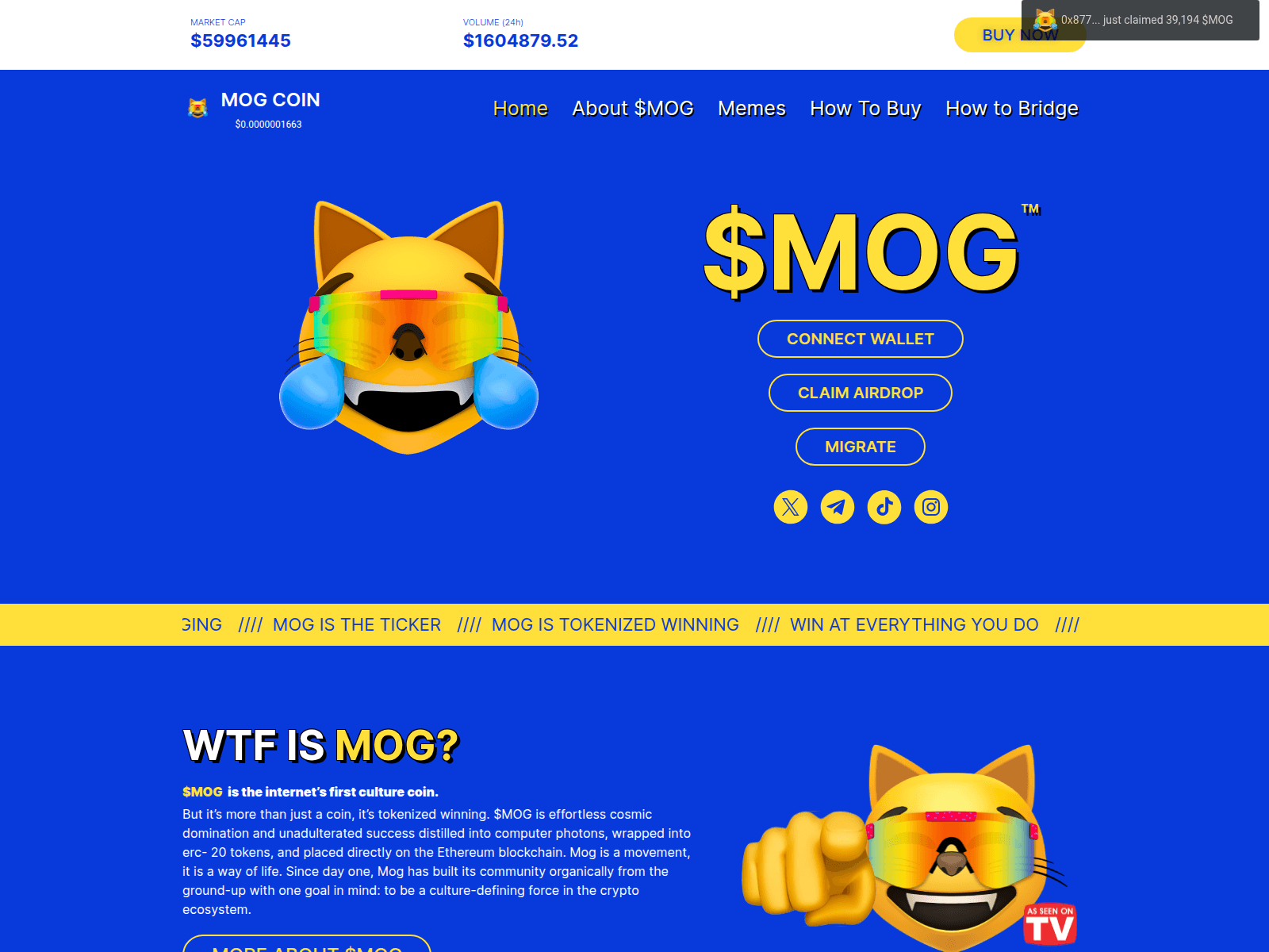 Screenshot of claimmogcoin.vercel.app