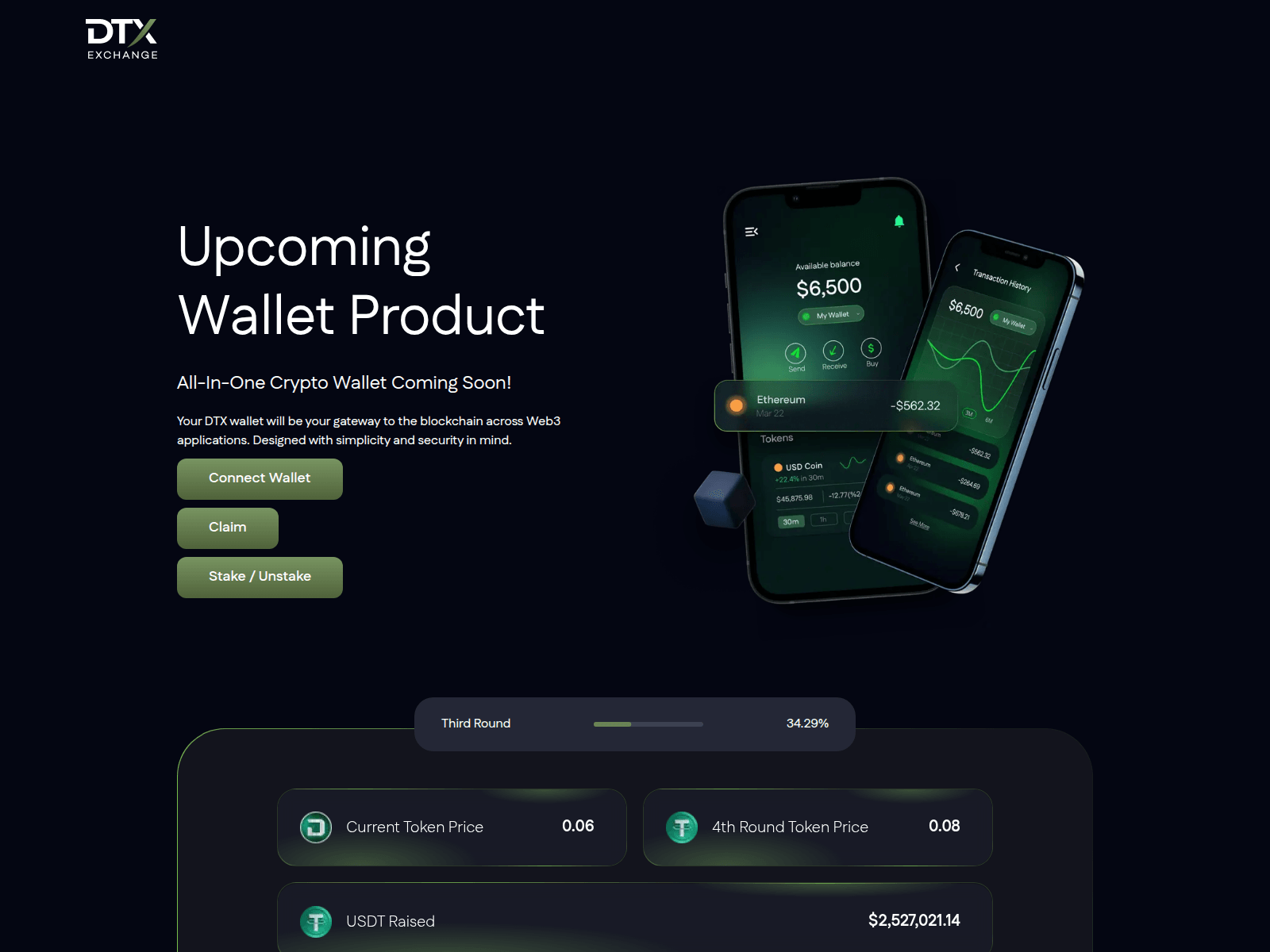 Screenshot of dtxexchange-node.web.app