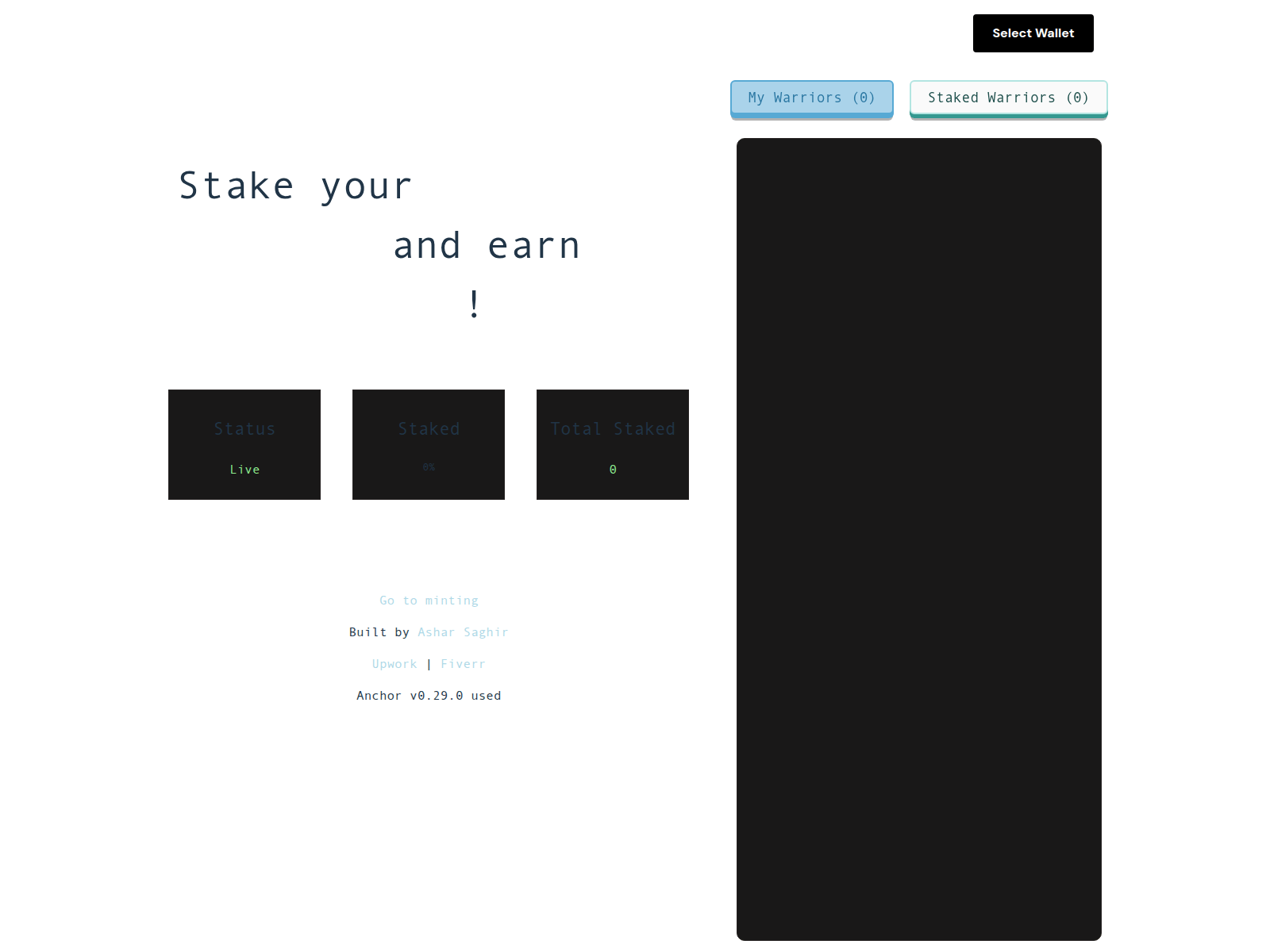 Screenshot of nexus-stake.web.app