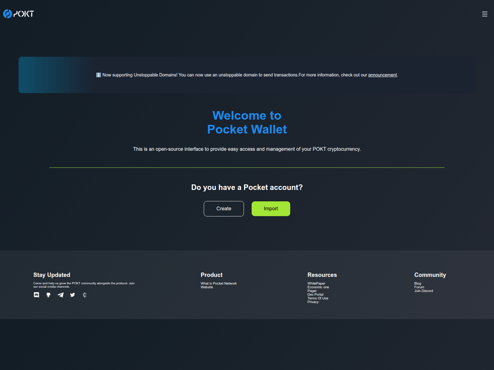 Screenshot of network-pokt.web.app