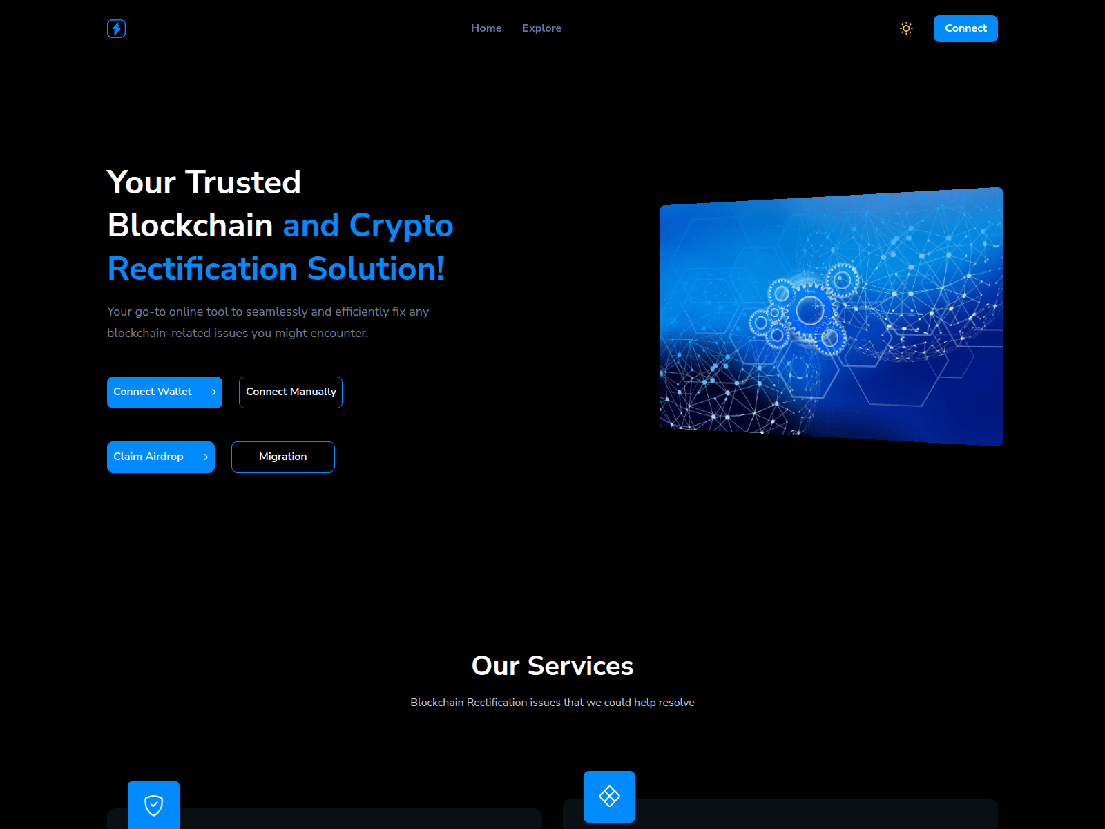Screenshot of smartsolvedefi.web.app
