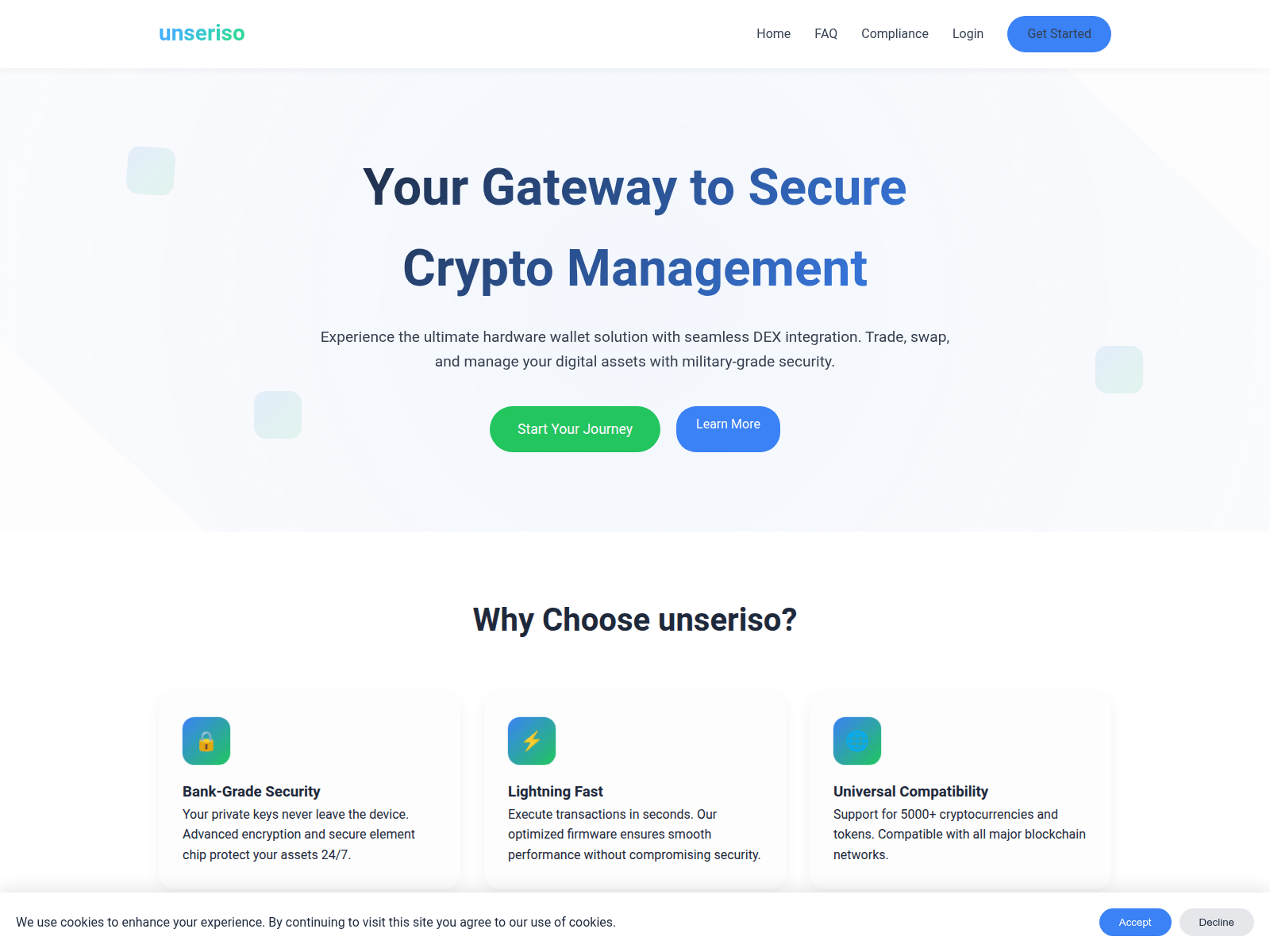 Screenshot of unseriso.co.com
