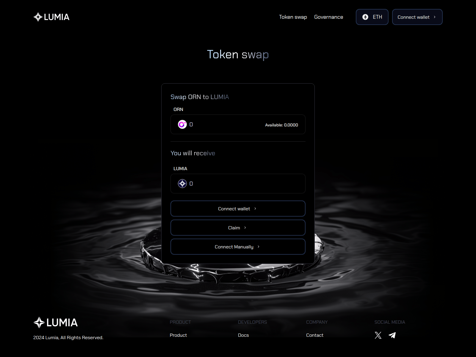 Screenshot of token-lumia.web.app