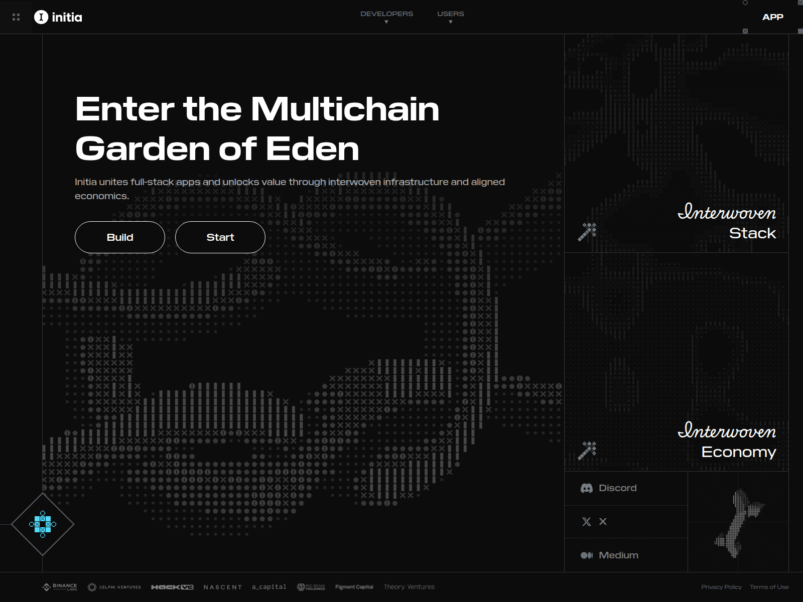 Screenshot of initia.co