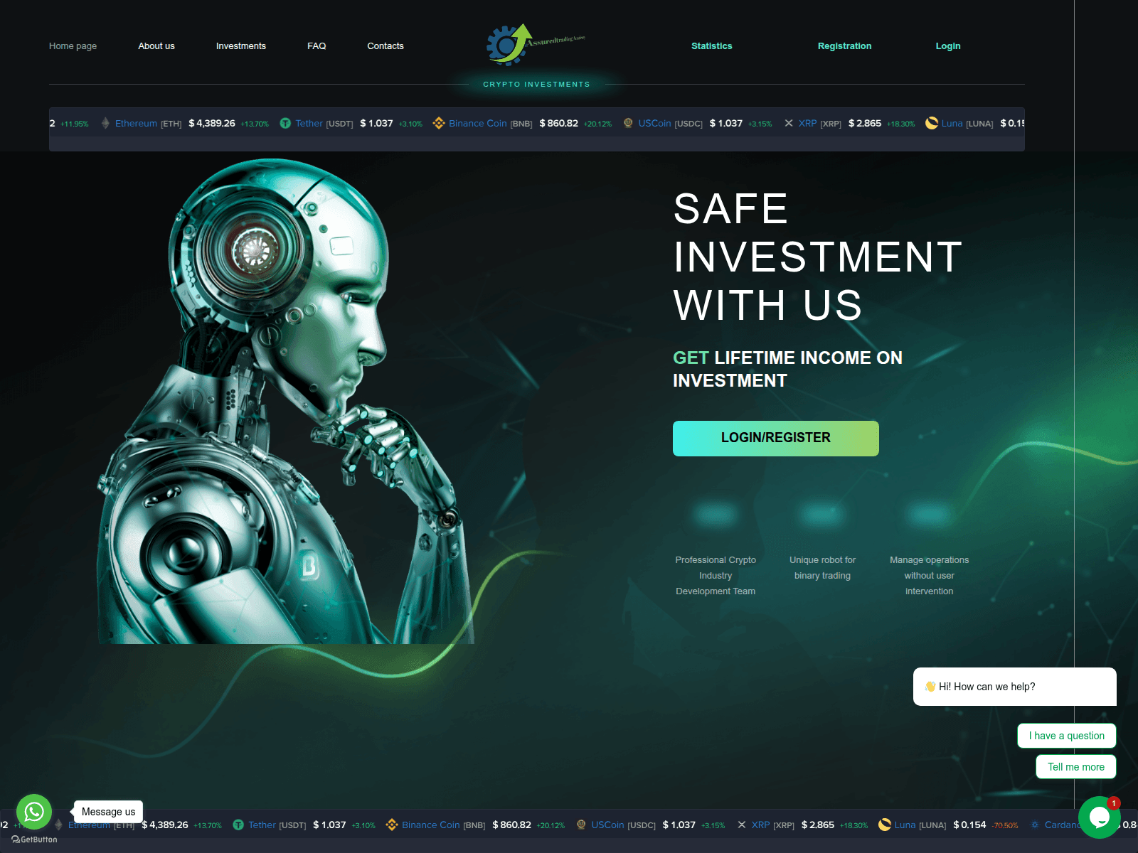 Screenshot of assuredtradingacademy.com