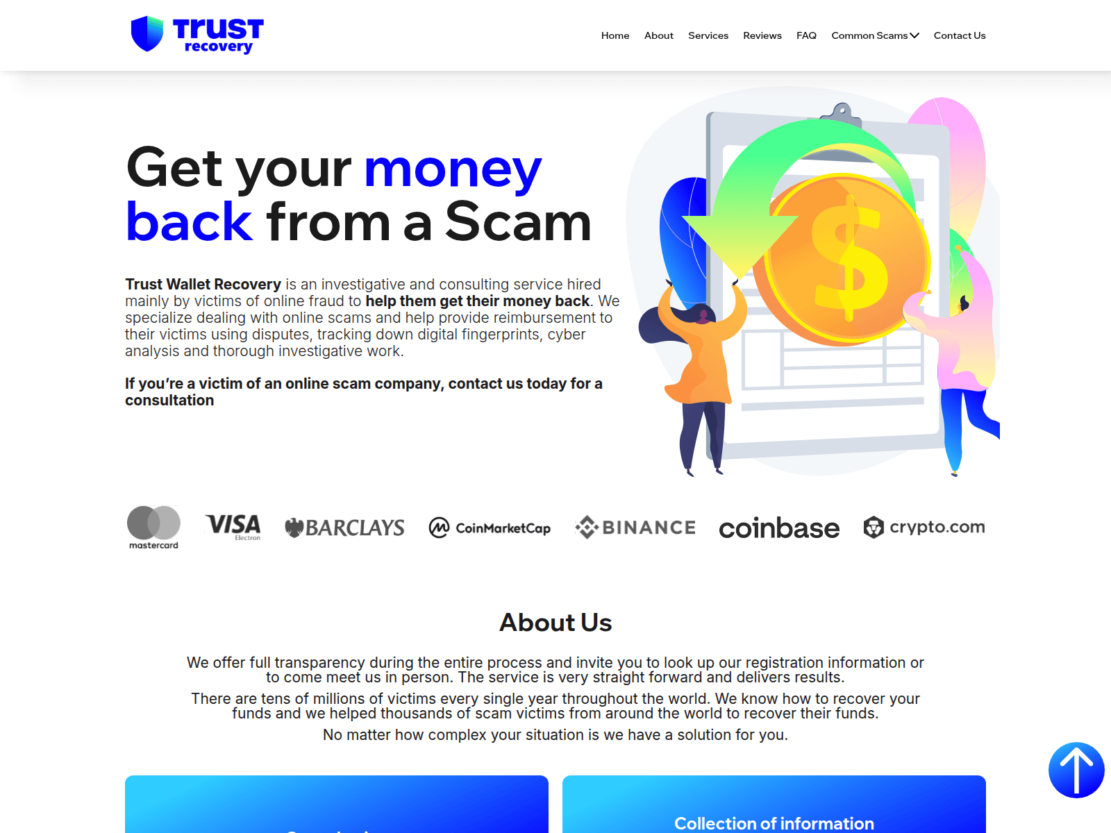 Screenshot of recovery-trust-wallet.com