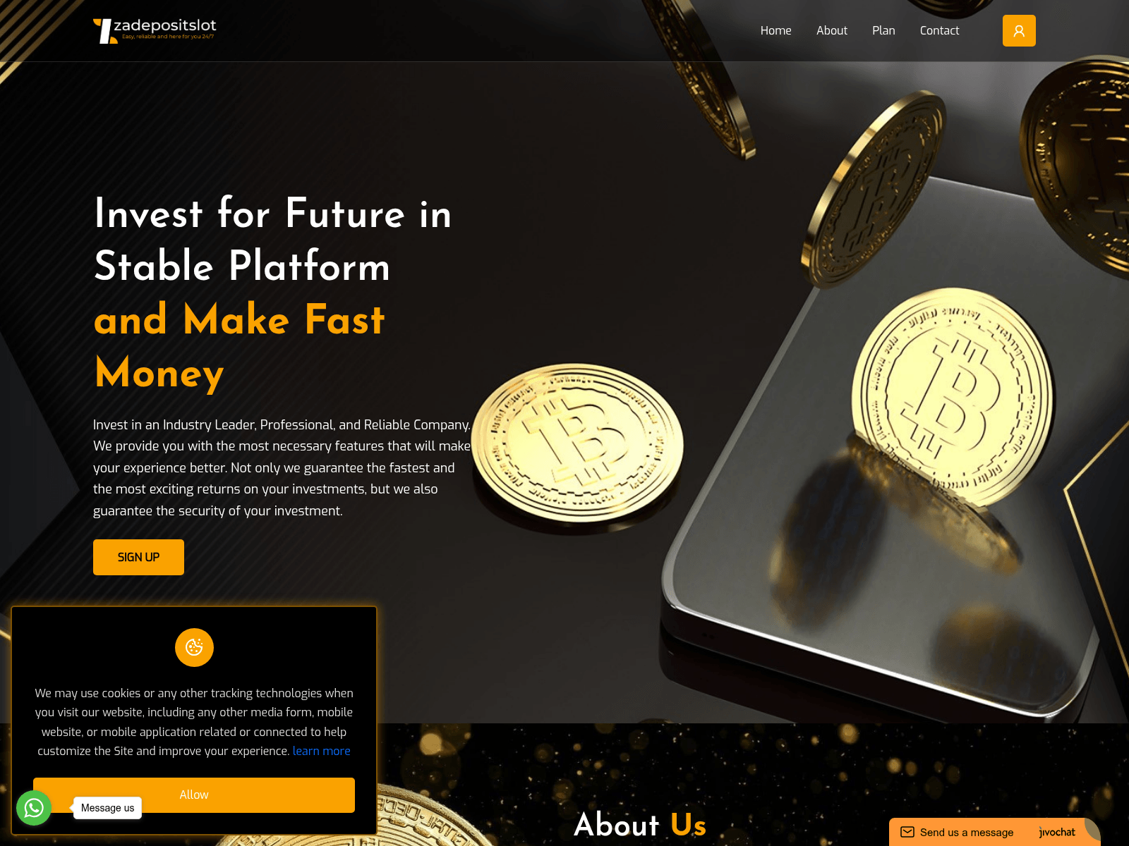 Screenshot of zadepositslot.com