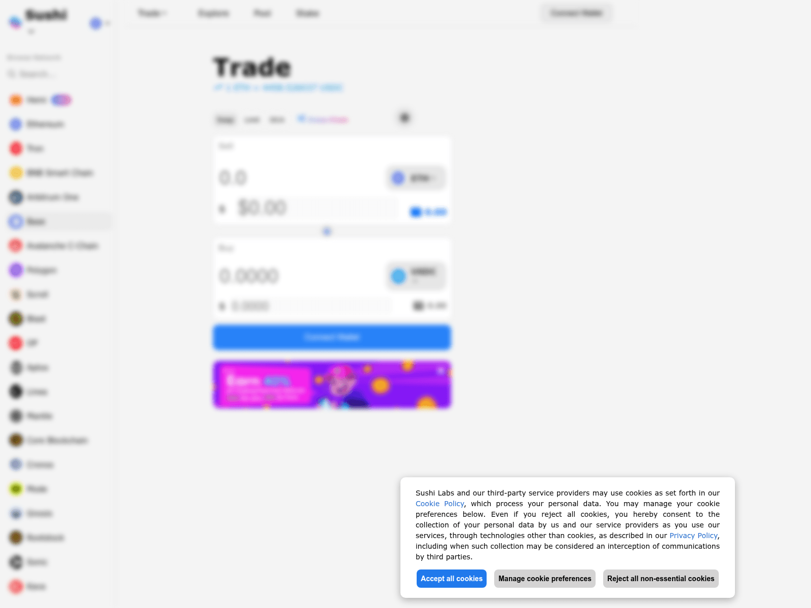 Screenshot of basechainswap.com