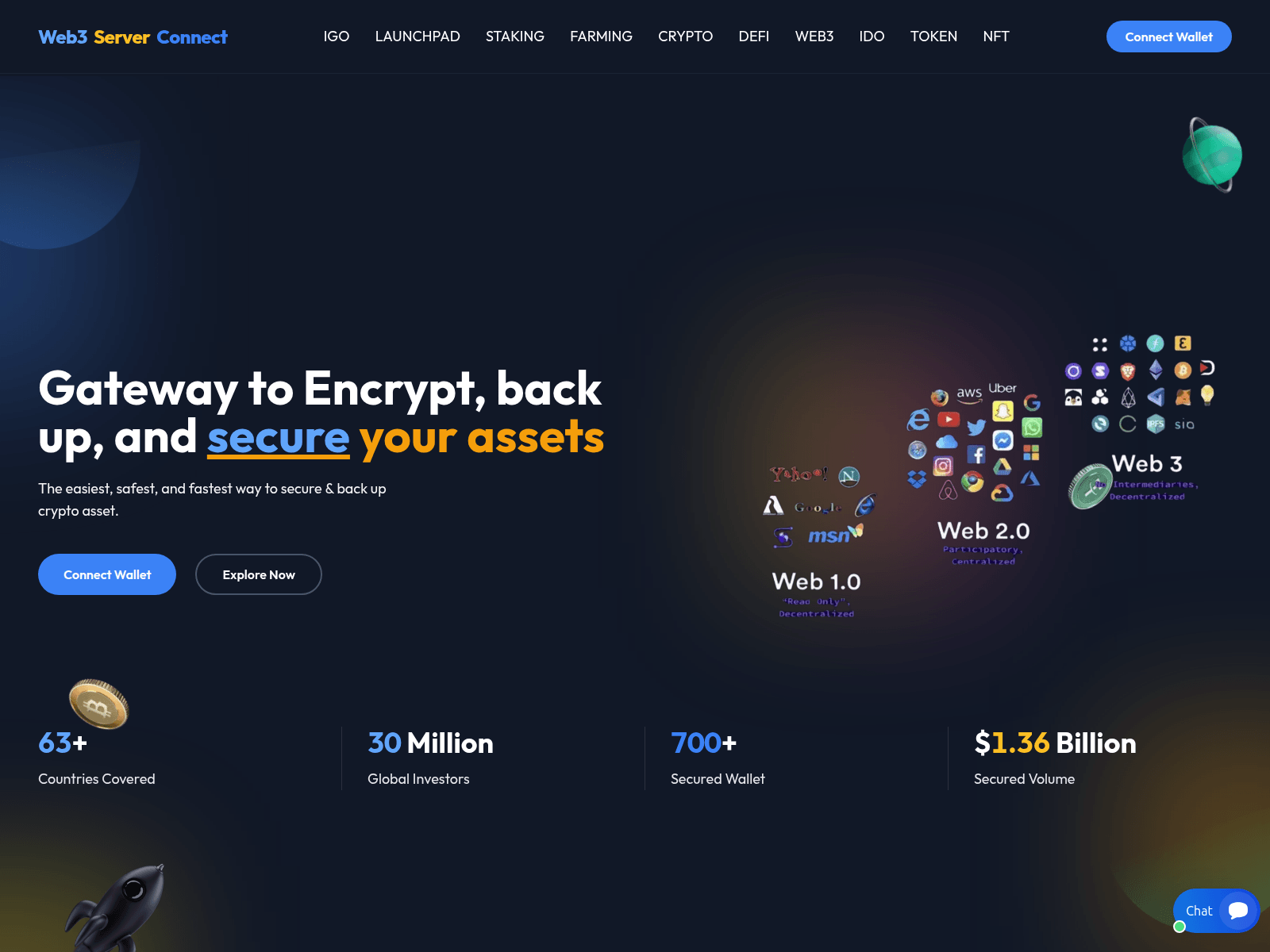 Screenshot of web3serverconnect.com