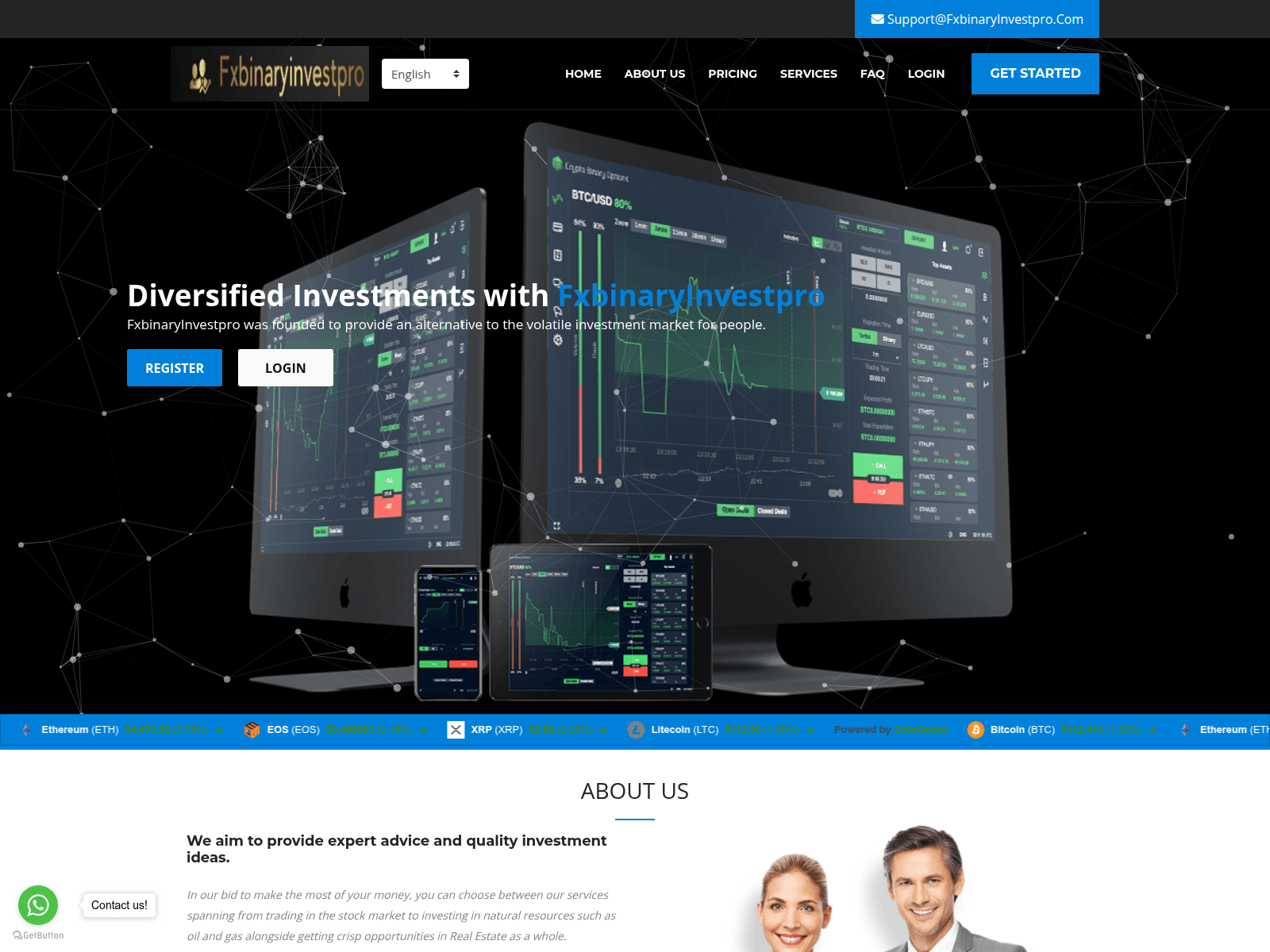 Screenshot of fxbinaryinvestpro.com