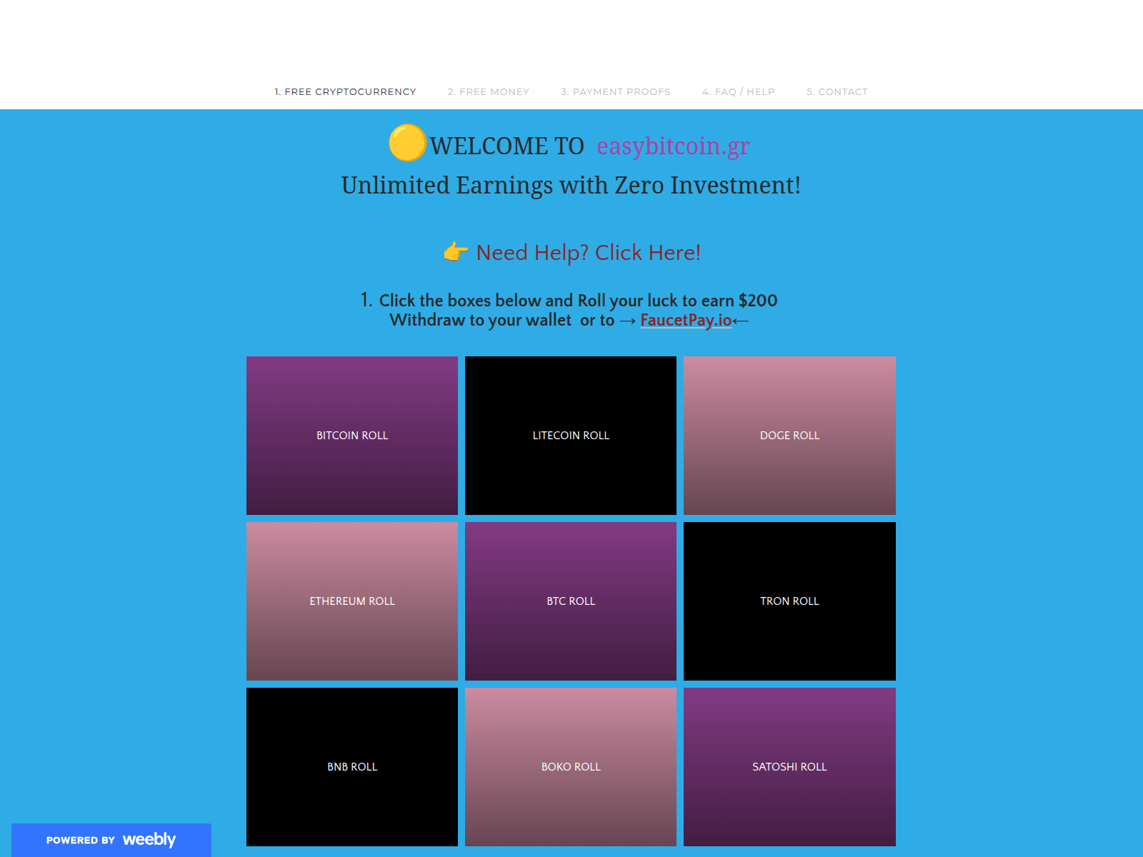 Screenshot of easybitcoin.gr