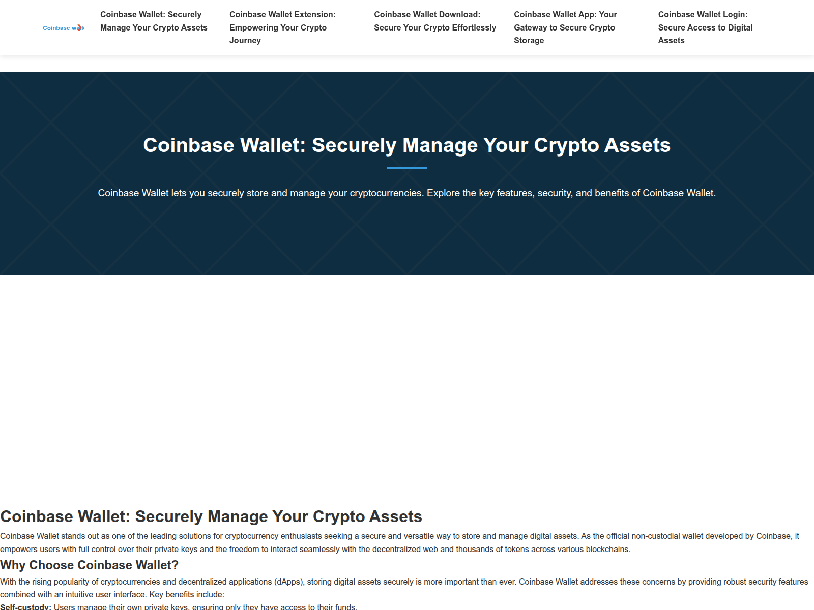 Screenshot of coinbase-wallet-v1.com