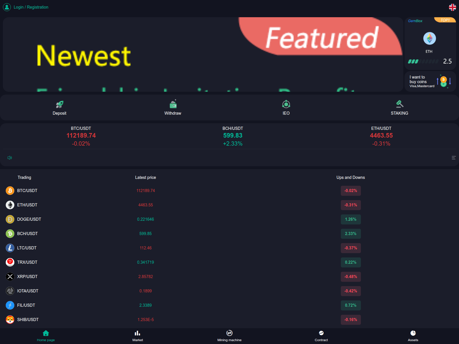 Screenshot of publictrade.life