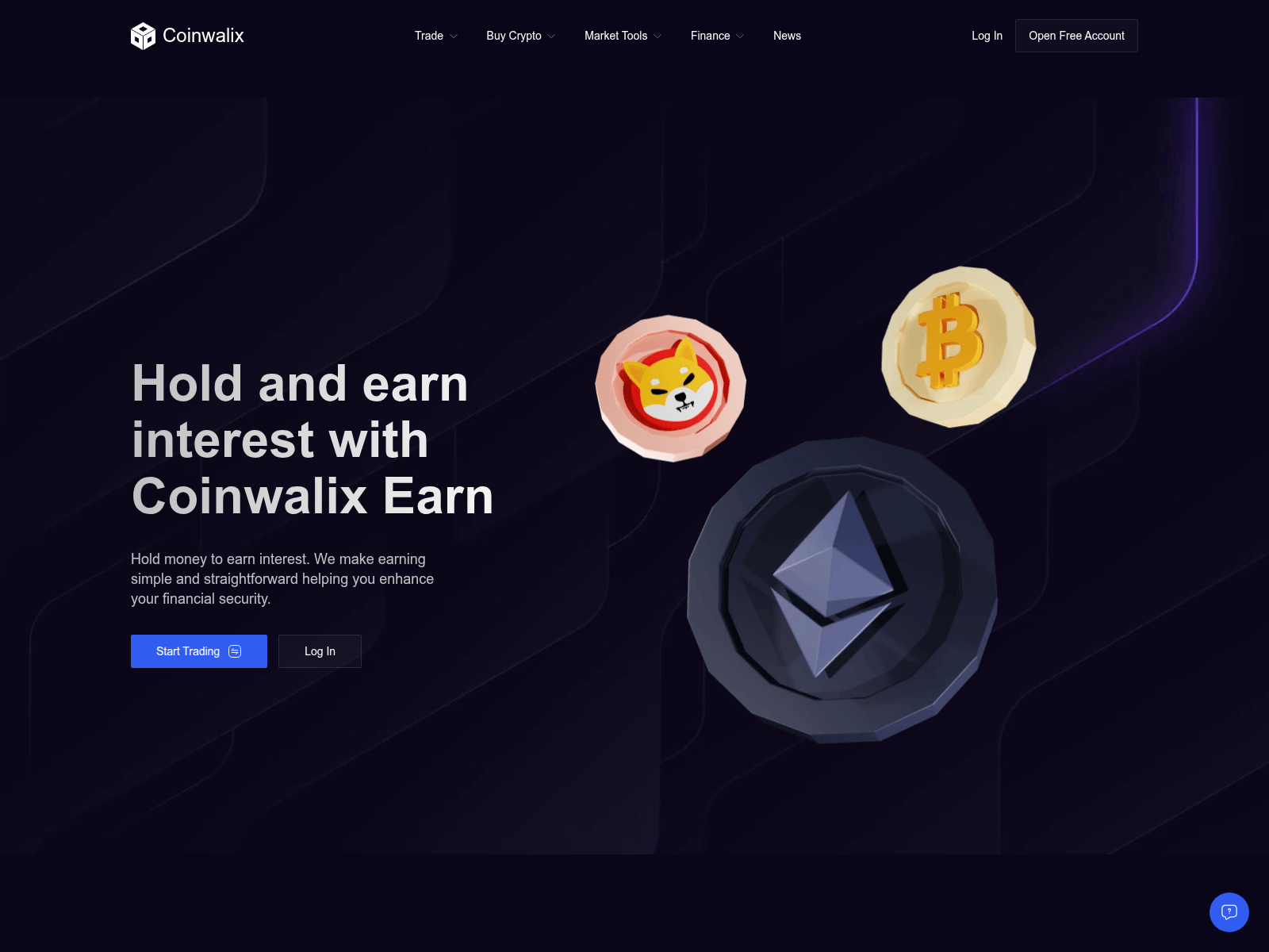 Screenshot of coinwalix.com