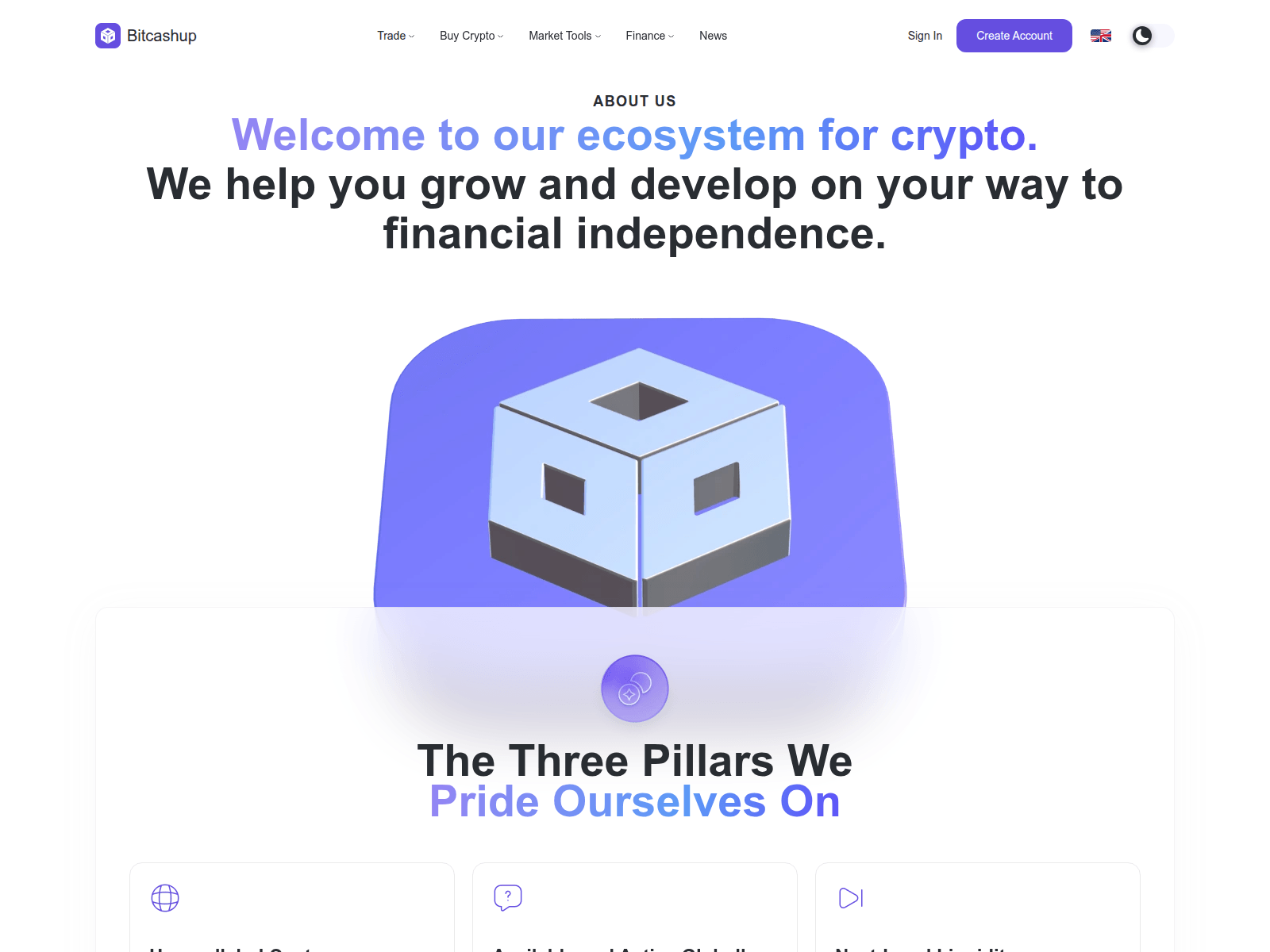 Screenshot of bitcashup.com