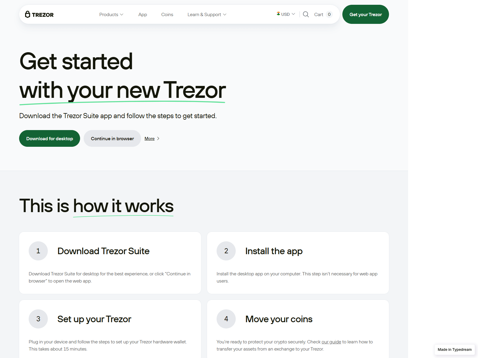 Screenshot of trzosuiteapp-cdn.typedream.app