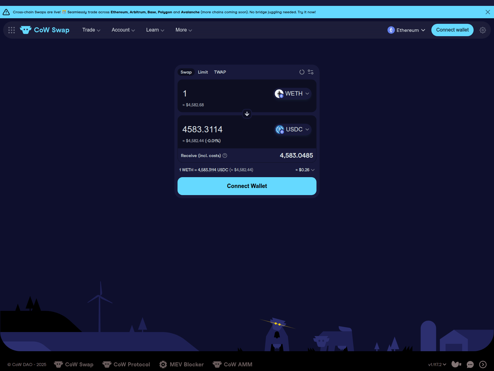 Screenshot of swap.cvwfi.com