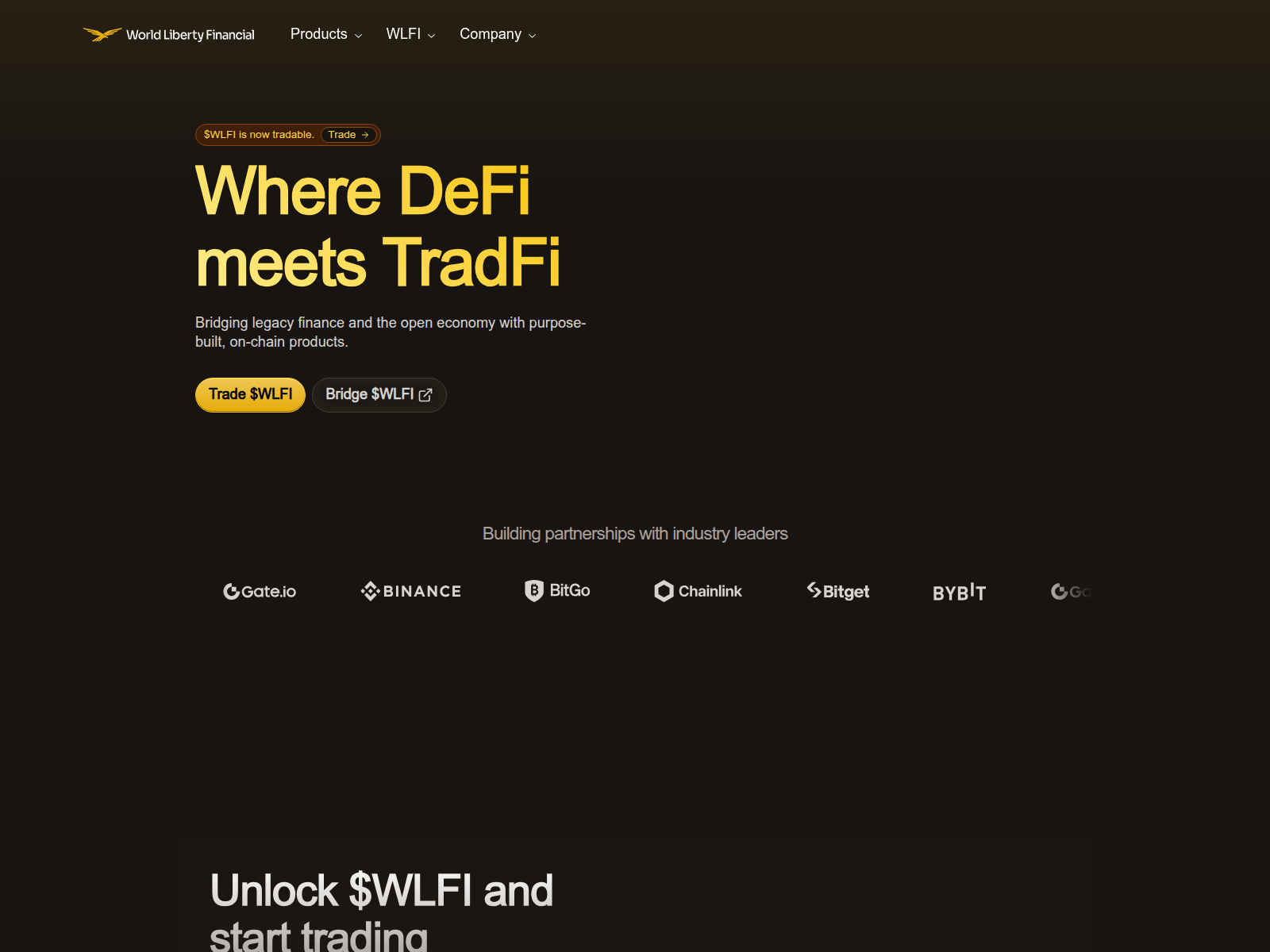 Screenshot of worldlibertlyfinancial.com