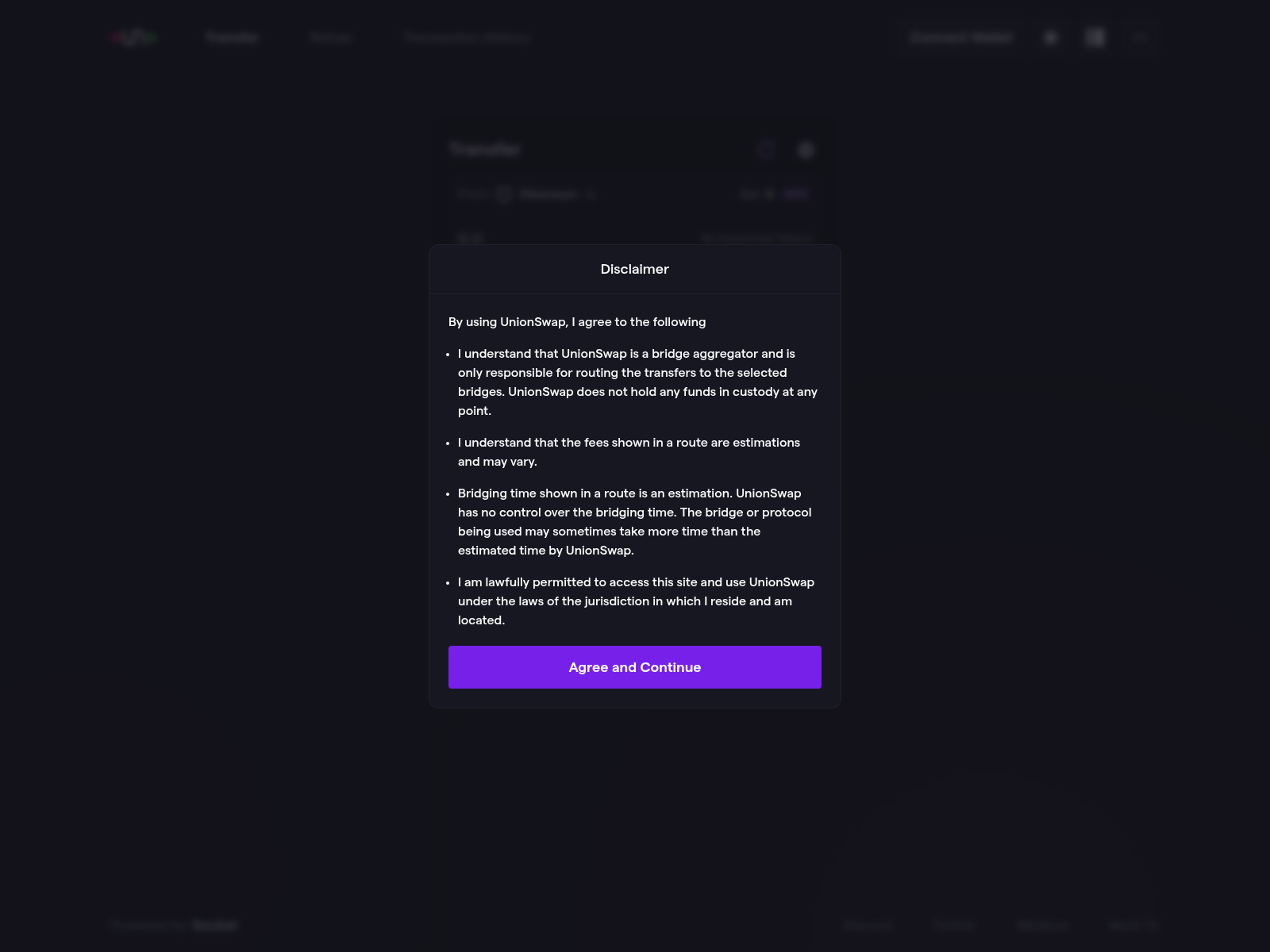 Screenshot of unionswap.app