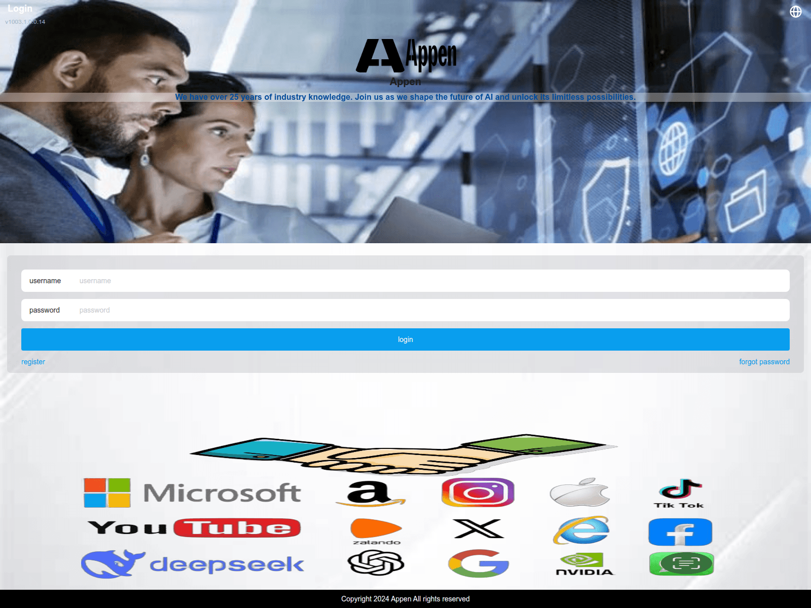 Screenshot of appen-job.com