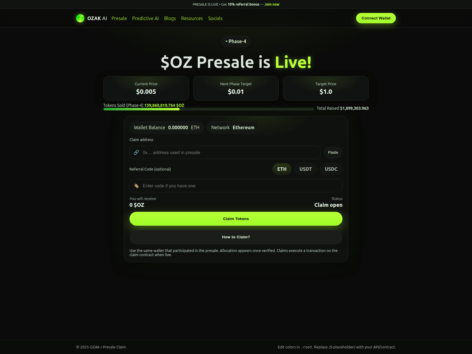 Screenshot of ozakai.info