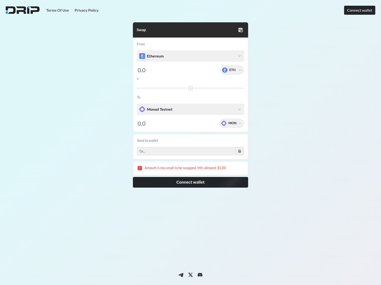 Screenshot of drip.tools