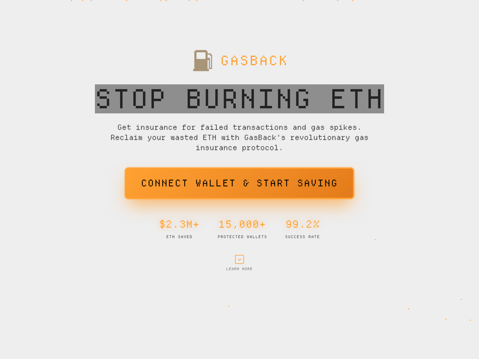Screenshot of gasback.fi