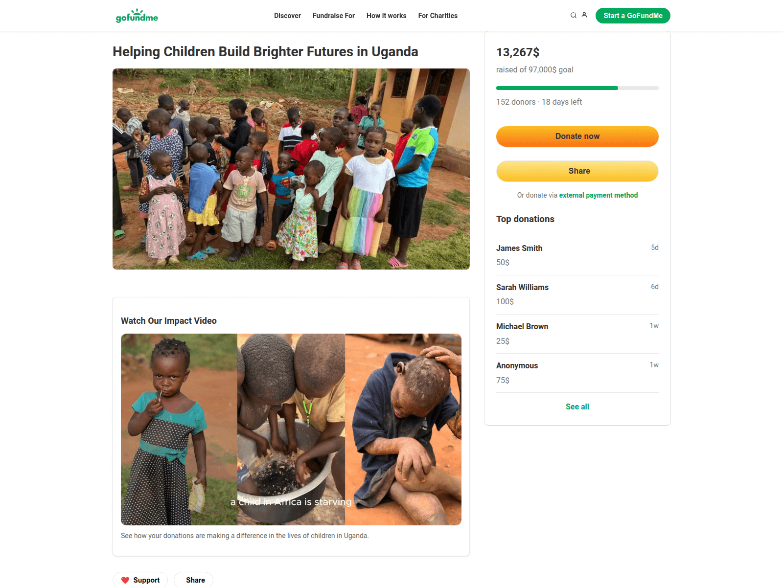 Screenshot of www.helpfundme.site