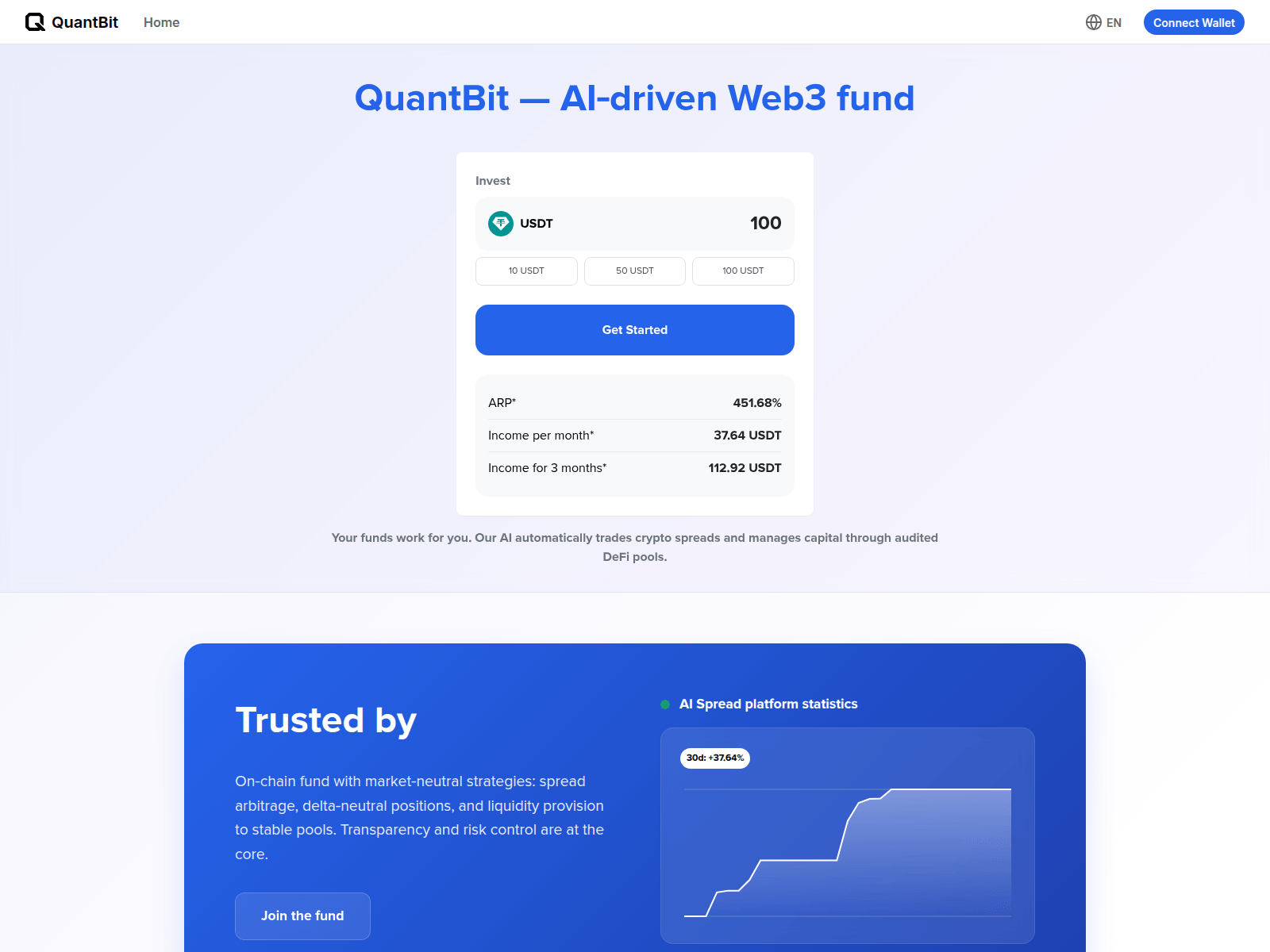 Screenshot of quantbitverse.com