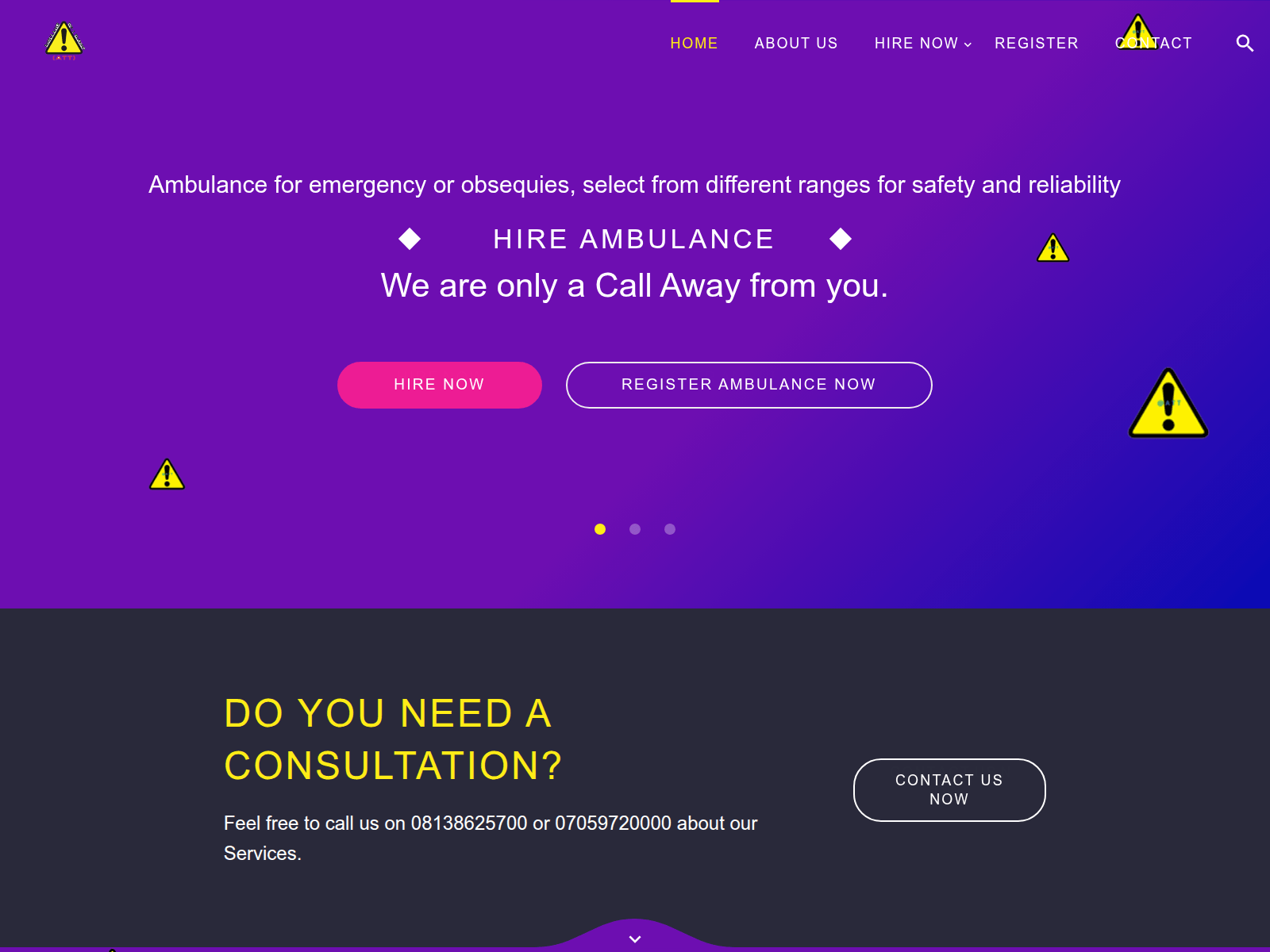 Screenshot of ambulancetowandtrucking.com