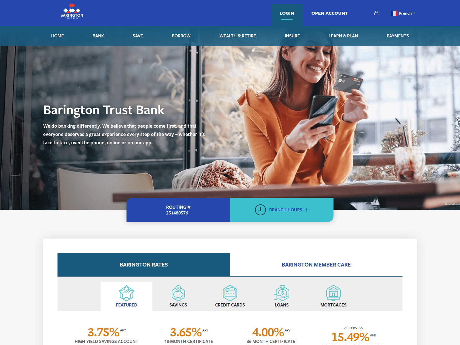 Screenshot of baringtontrust.com