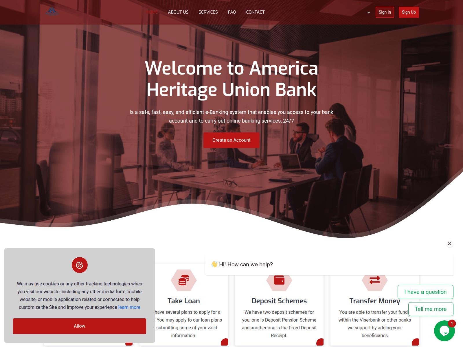 Screenshot of ahcunion.com