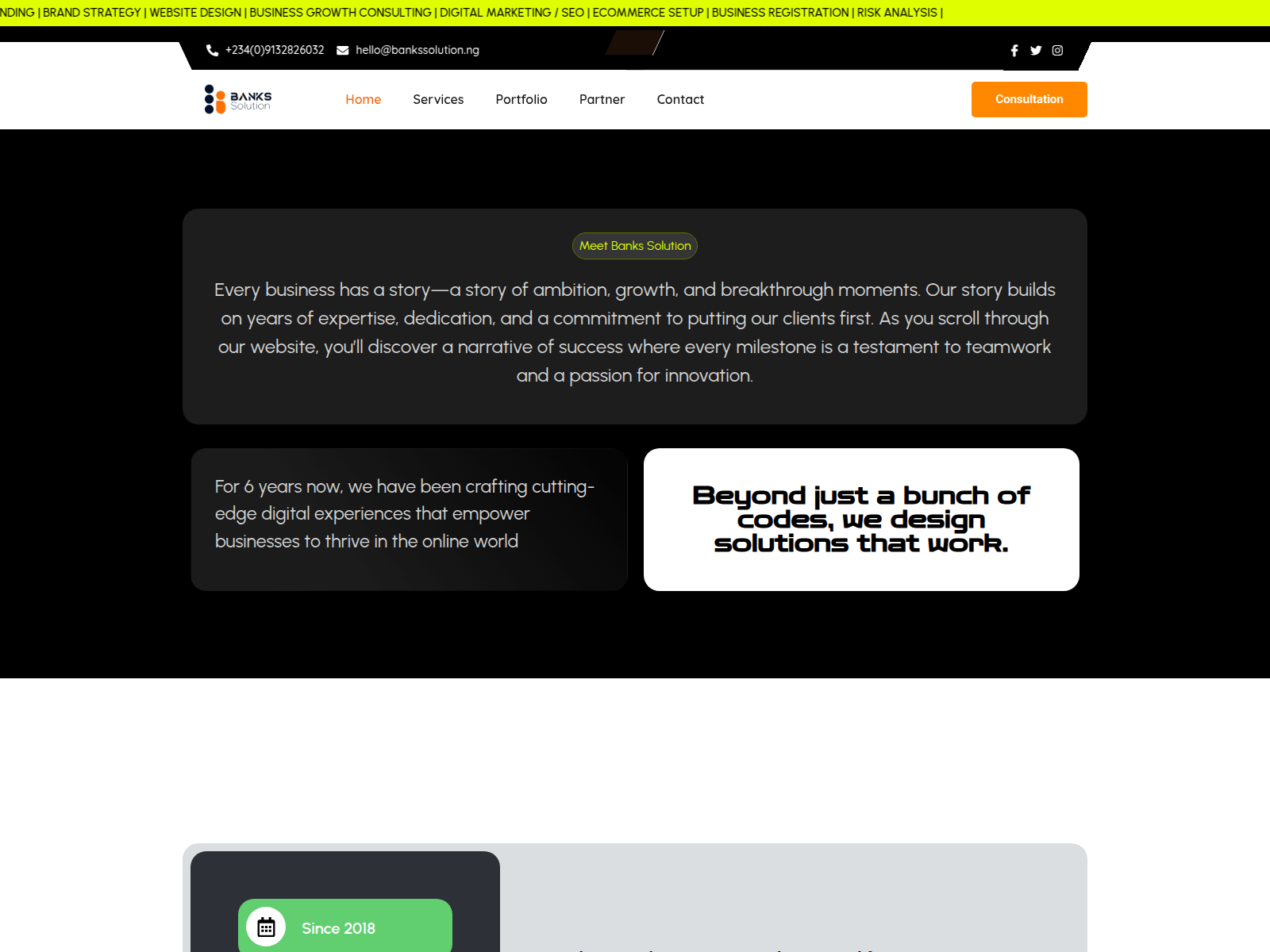 Screenshot of bankssolution.ng