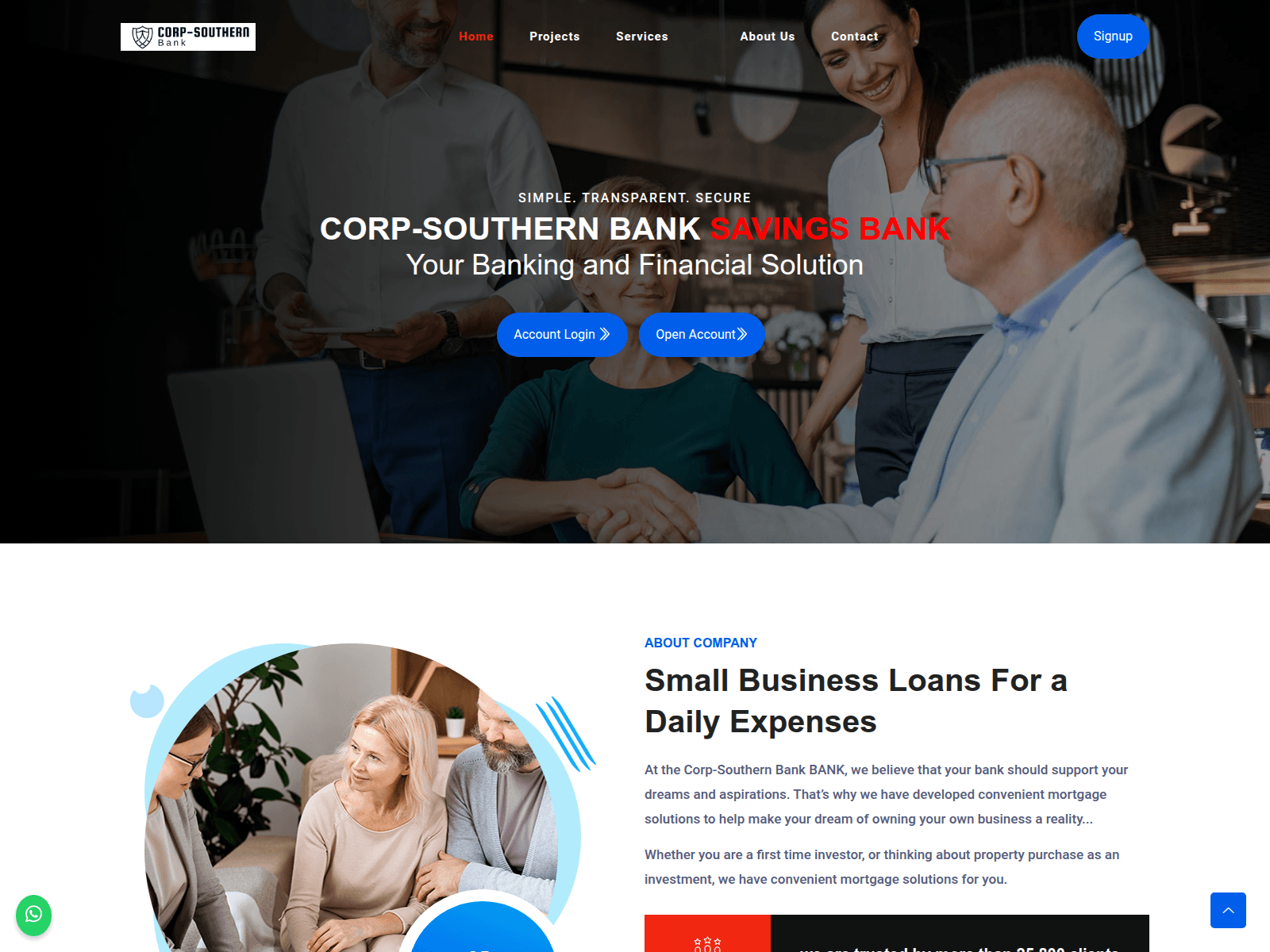 Screenshot of corp-southern.com