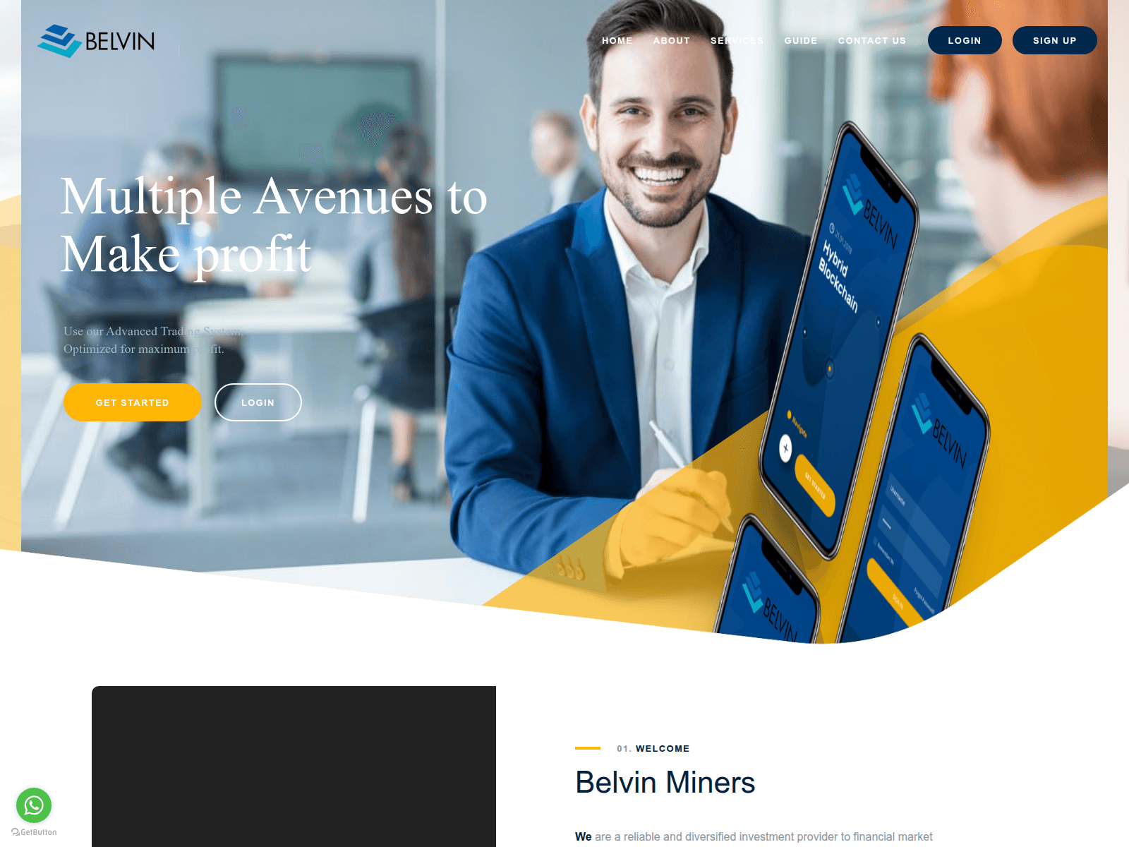 Screenshot of belvinminers.org