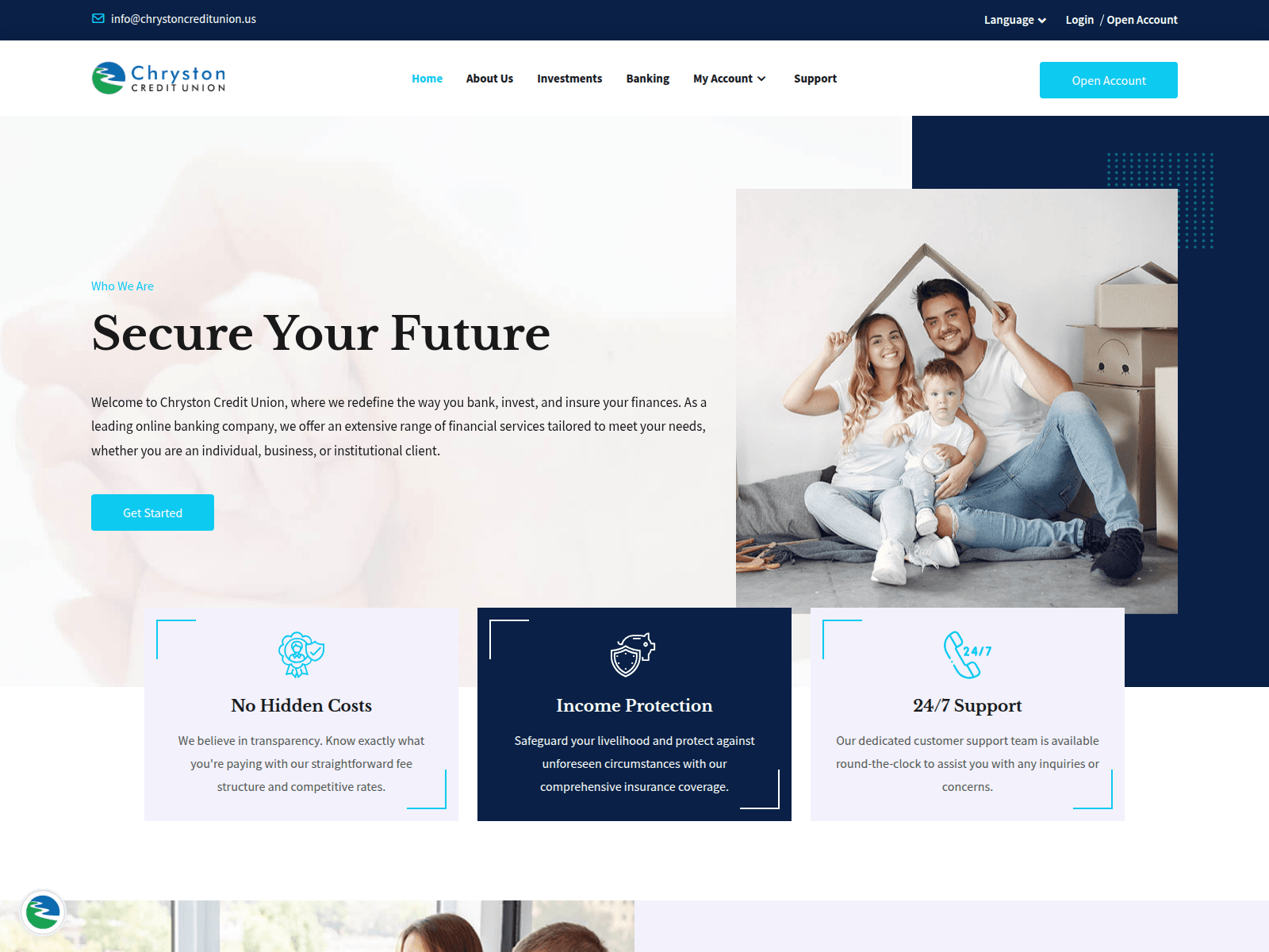 Screenshot of chrystoncreditunion.us