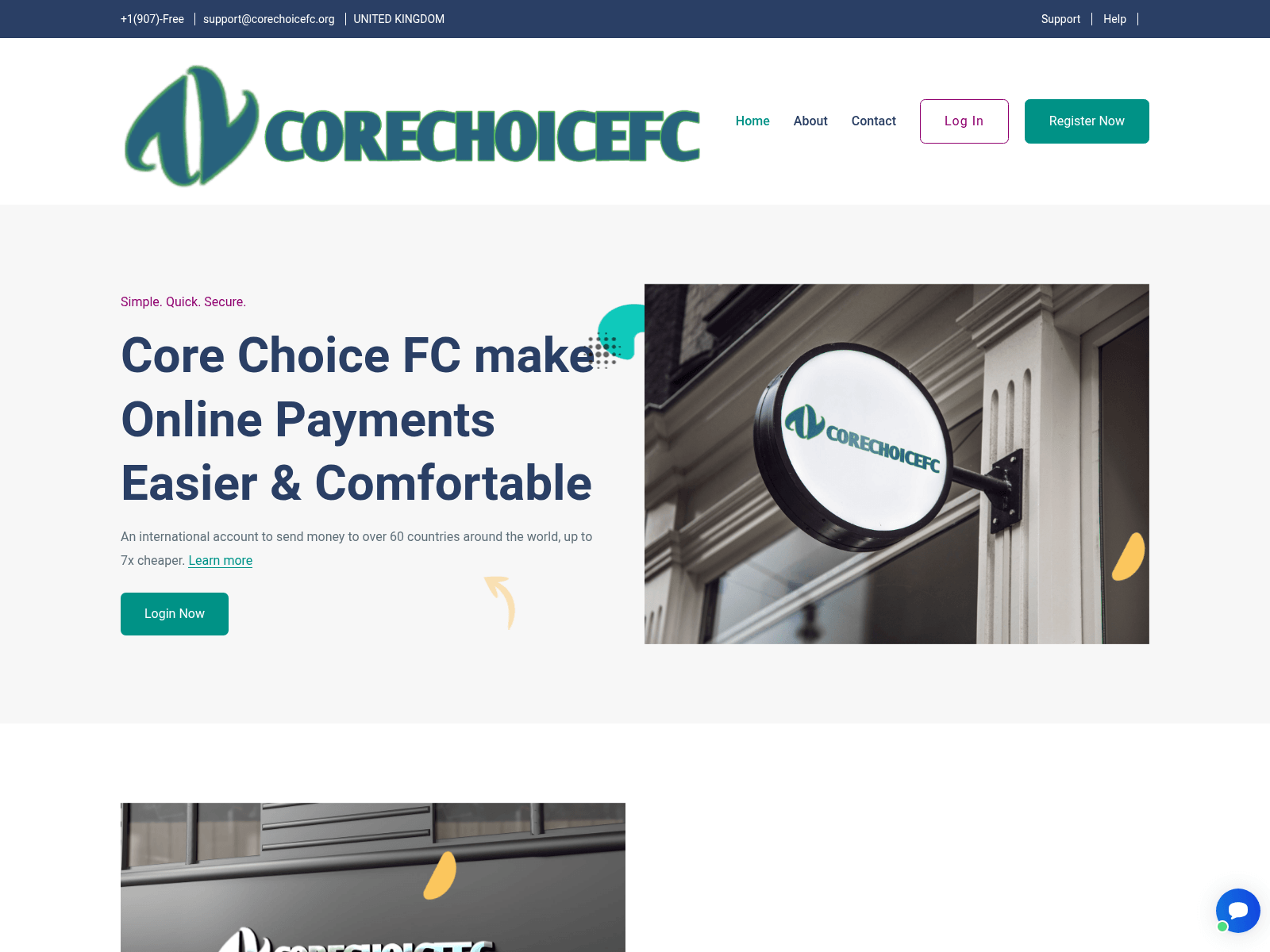 Screenshot of corechoicefc.org
