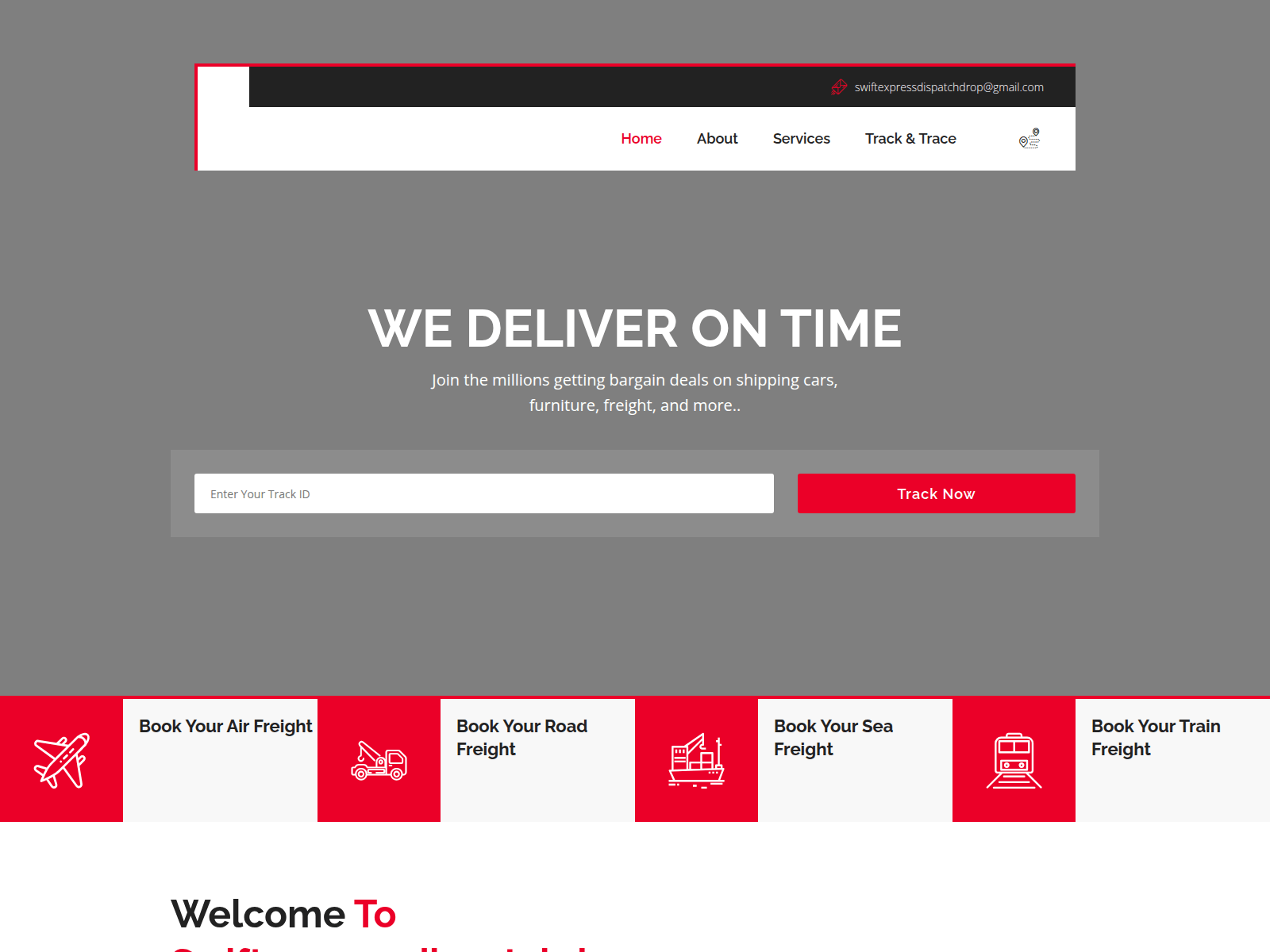 Screenshot of swift.expressdispatchdrop.com