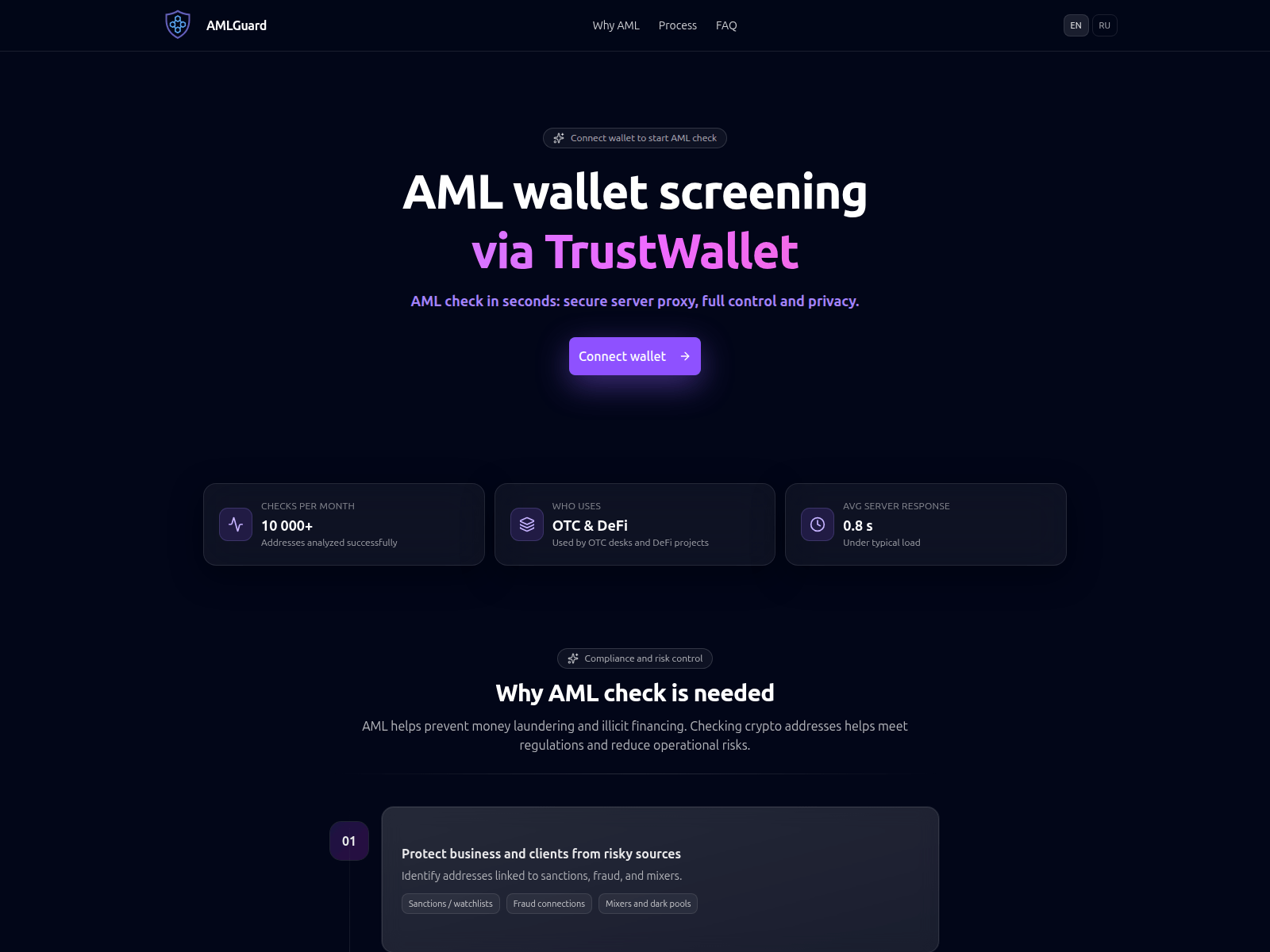 Screenshot of amlguard.tools