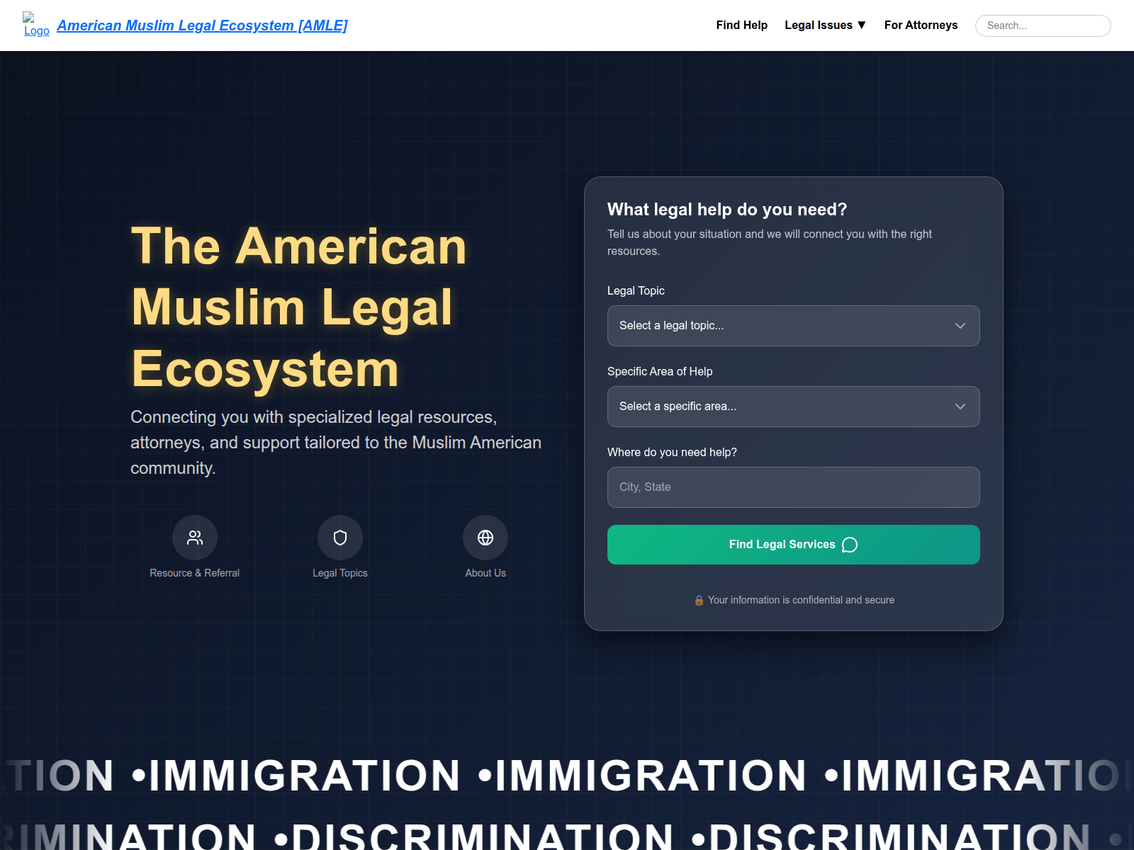 Screenshot of amle.us