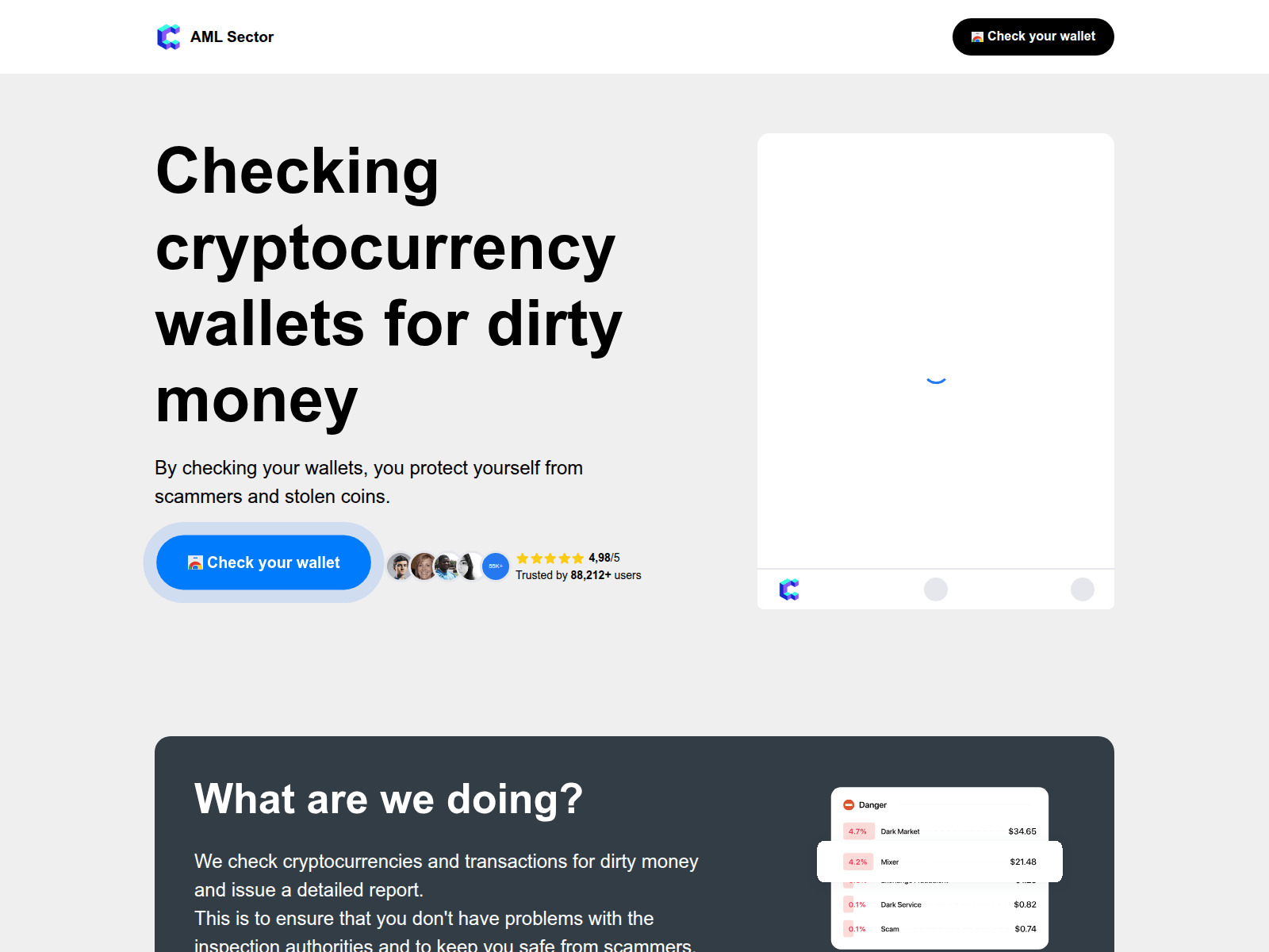 Screenshot of aml-scan.top
